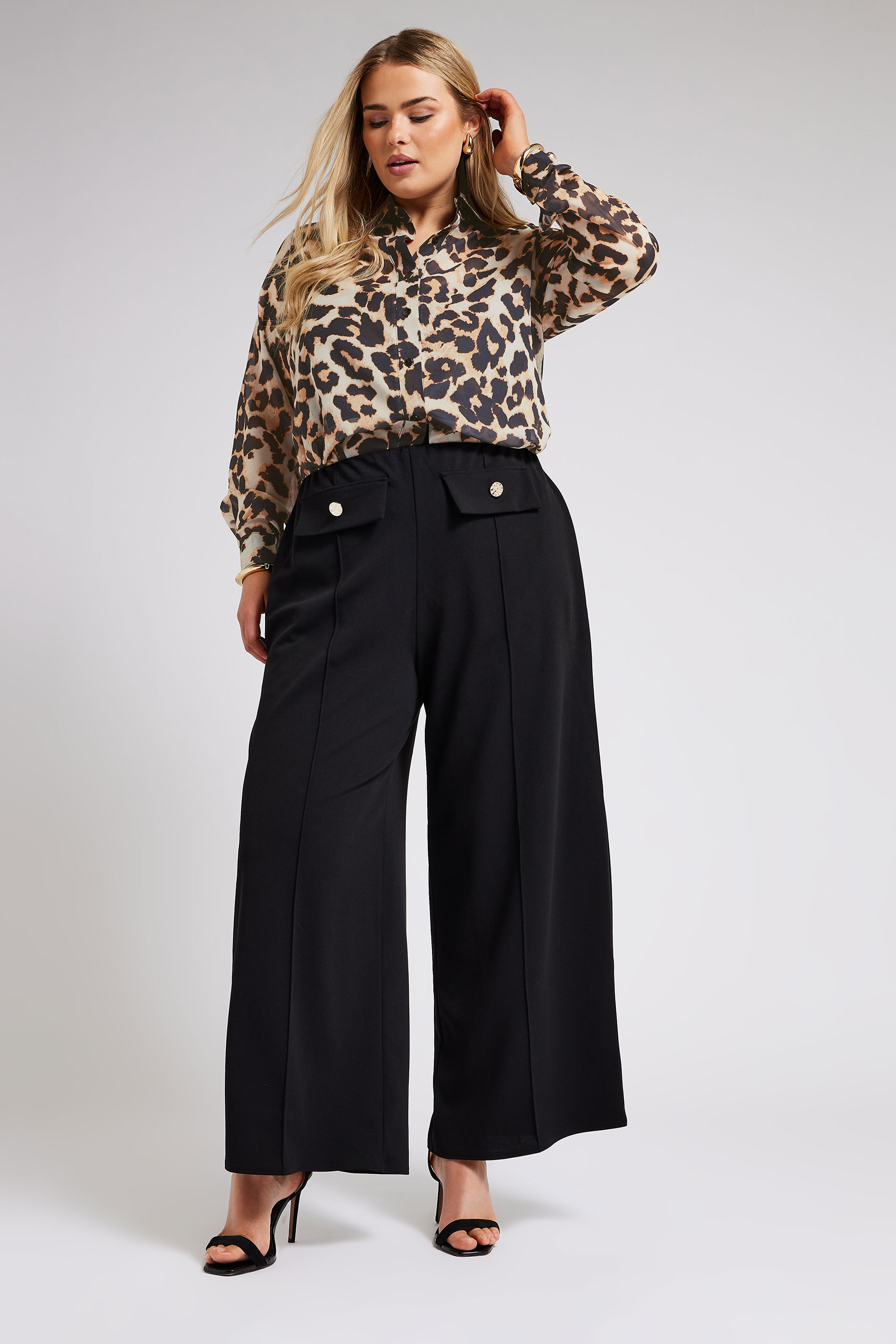 YOURS LONDON Plus Size Natural Brown Leopard Print Shirt | Yours Clothing 2
