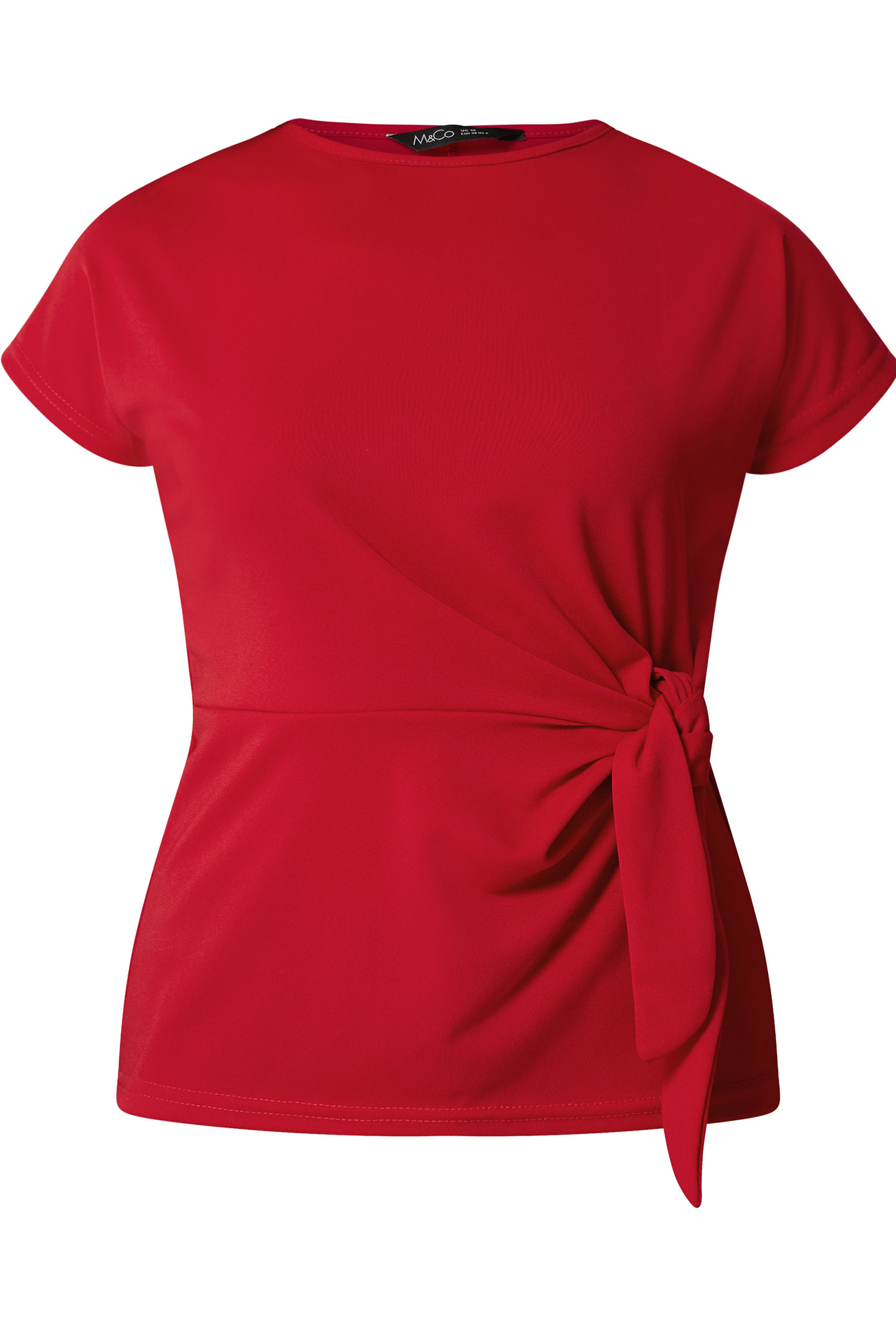 M&Co Red Tie Waist Top | M&Co 5