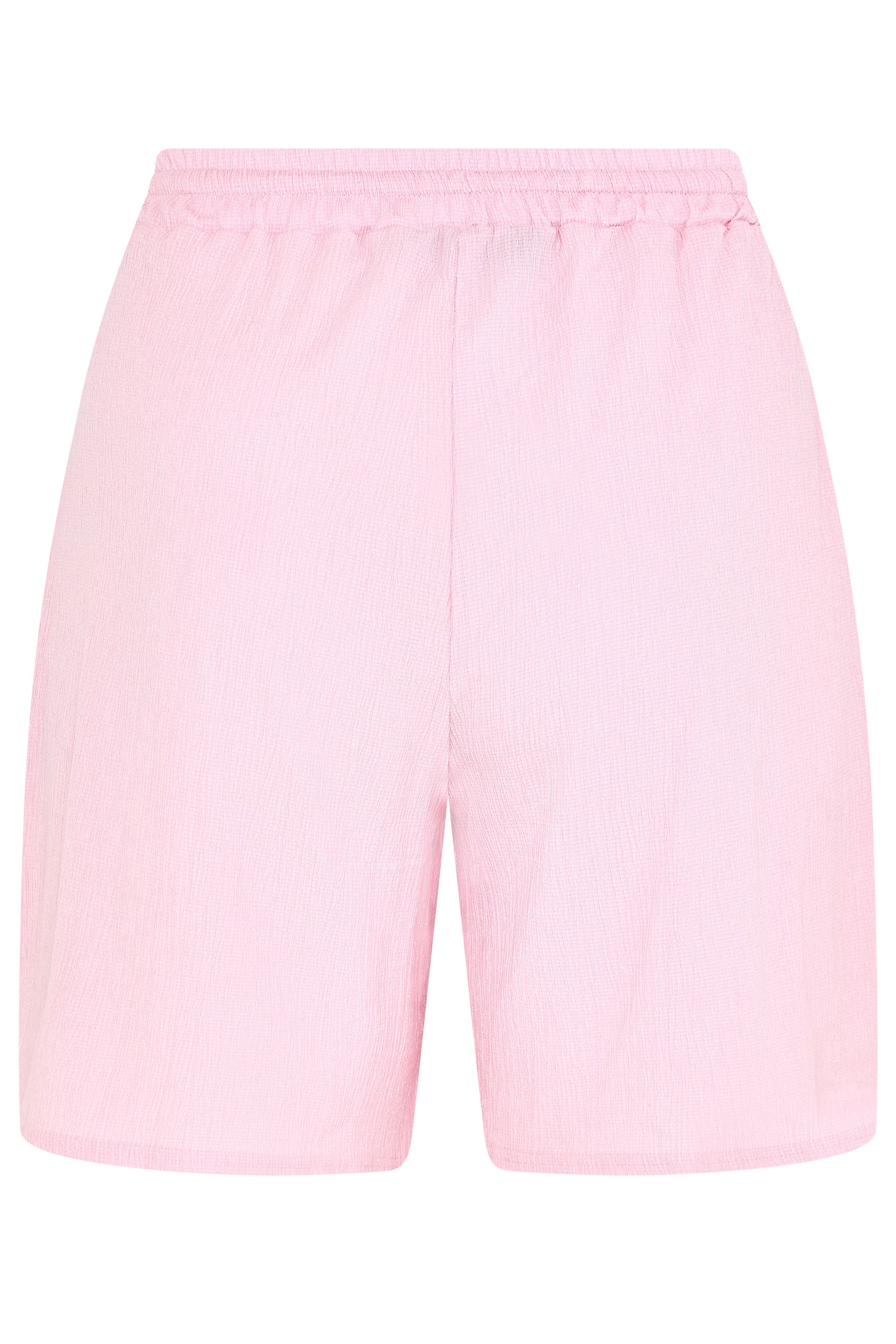 YOURS Plus Size Pink Crinkle Jersey Shorts | Yours Clothing 6