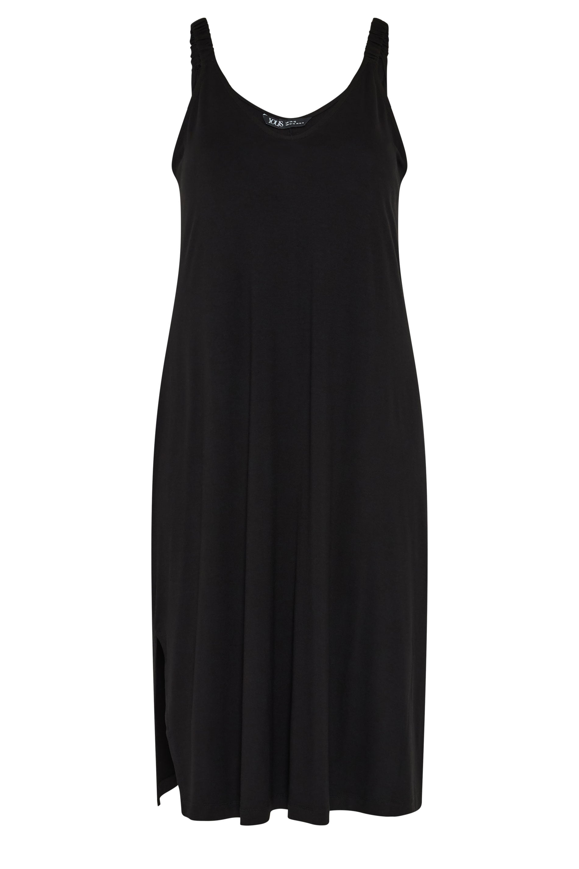 YOURS Plus Size Black Throw On Dress | Yours Clothing 6