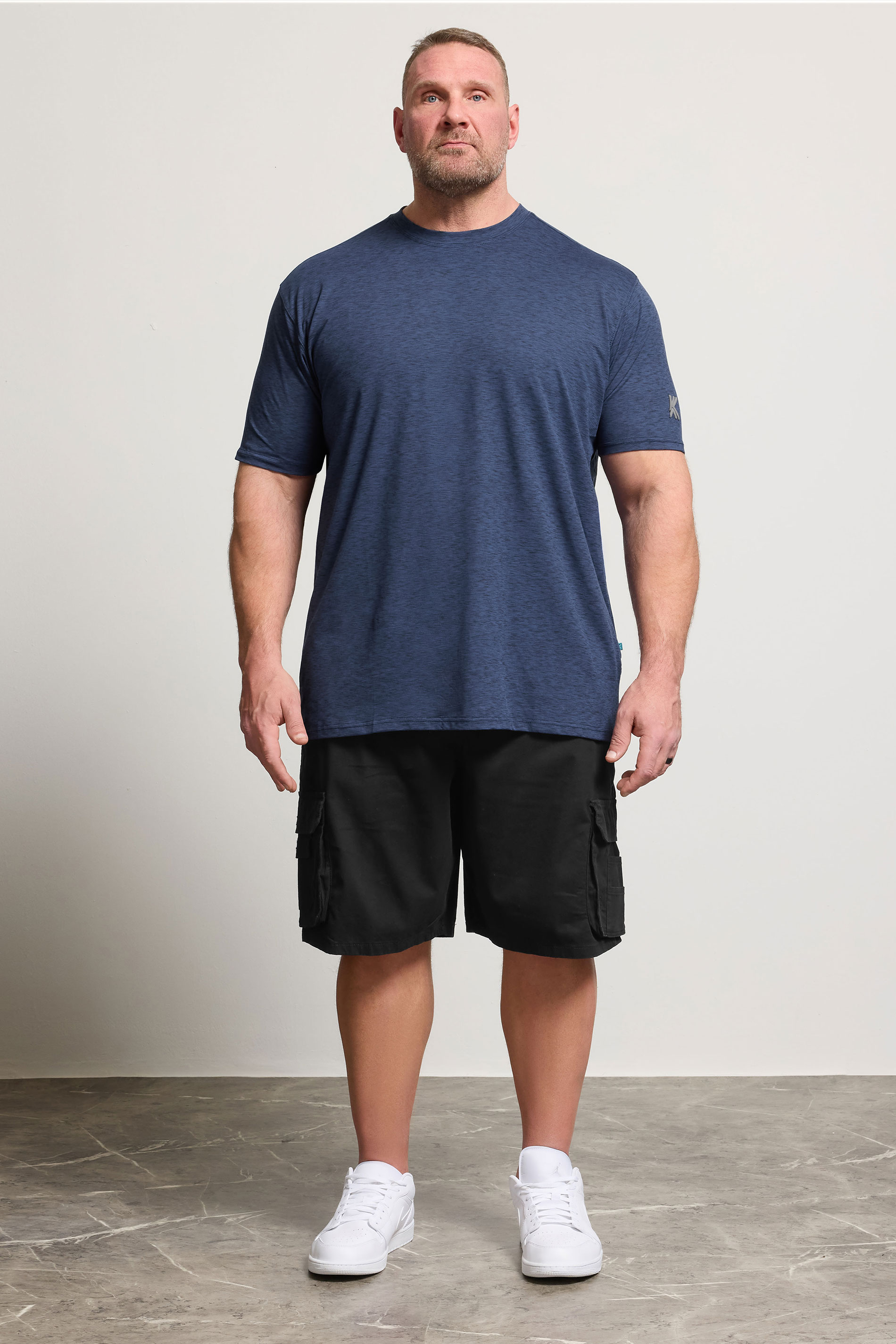 KAM Big & Tall Indigo Blue Active T-Shirt | BadRhino 1