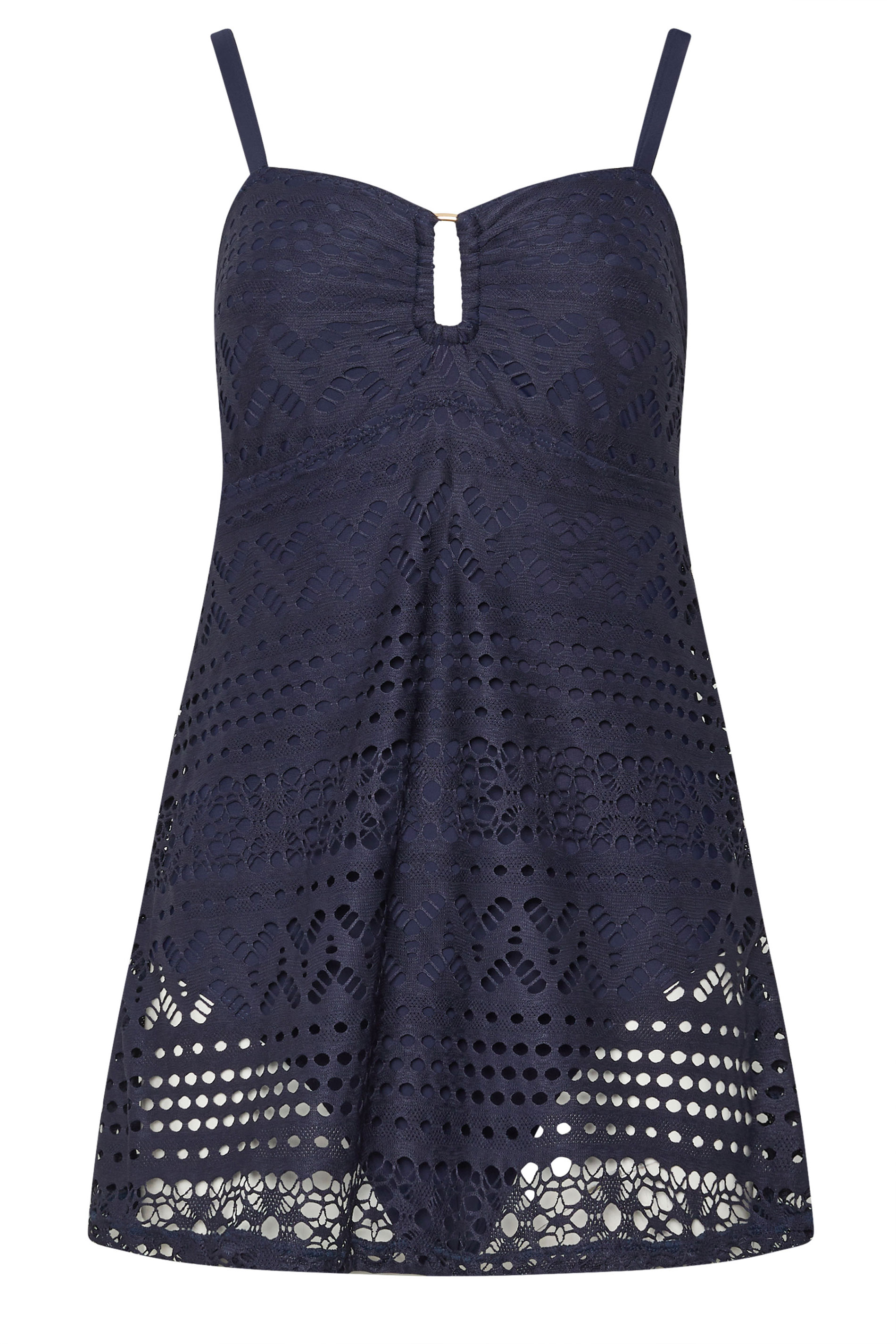 LTS Tall Navy Blue Crochet Swimskirt| Long Tall Sally  3