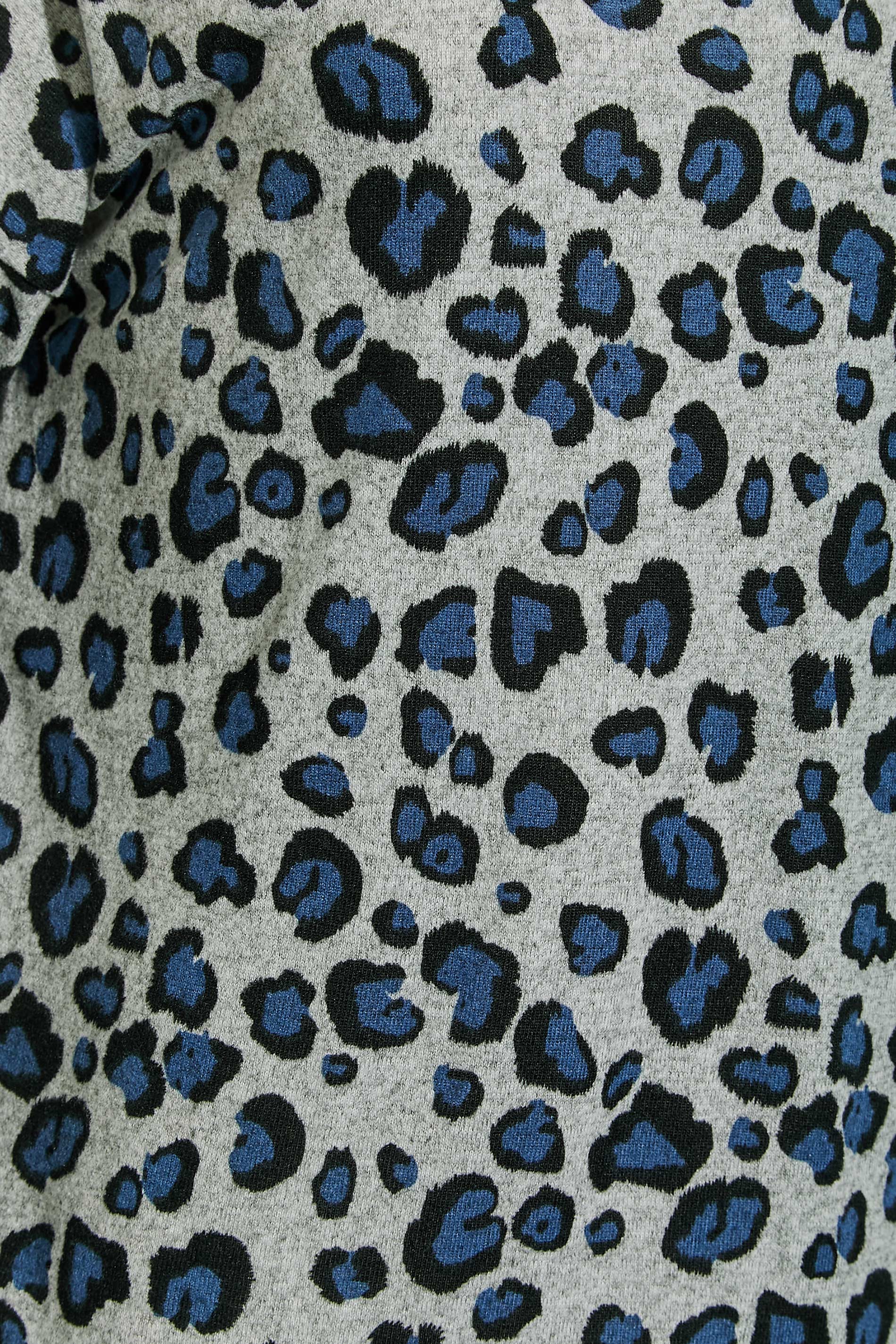 LTS Tall Grey Leopard Print T-Shirt | Long Tall Sally 1