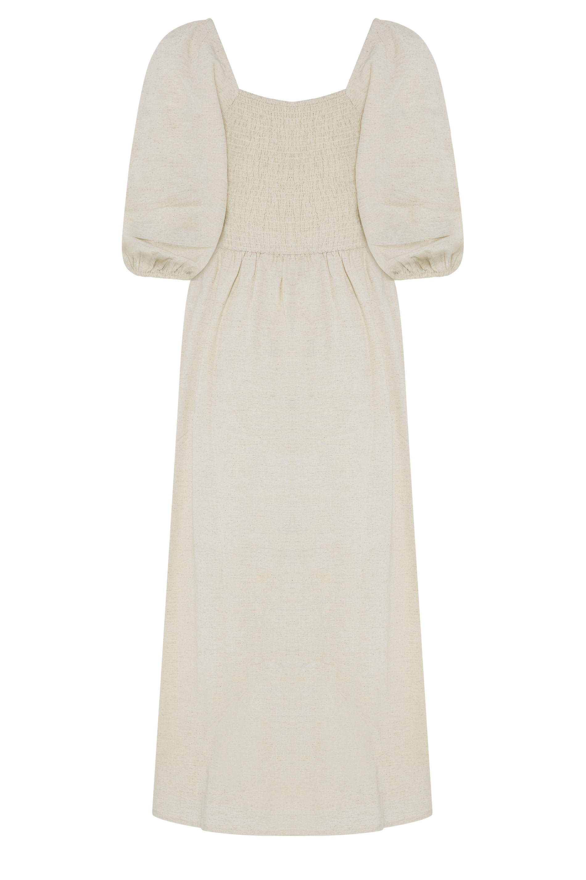 M&Co Petite Neutral Short Sleeve Embroidered Trim Maxi Dress | M&Co 2