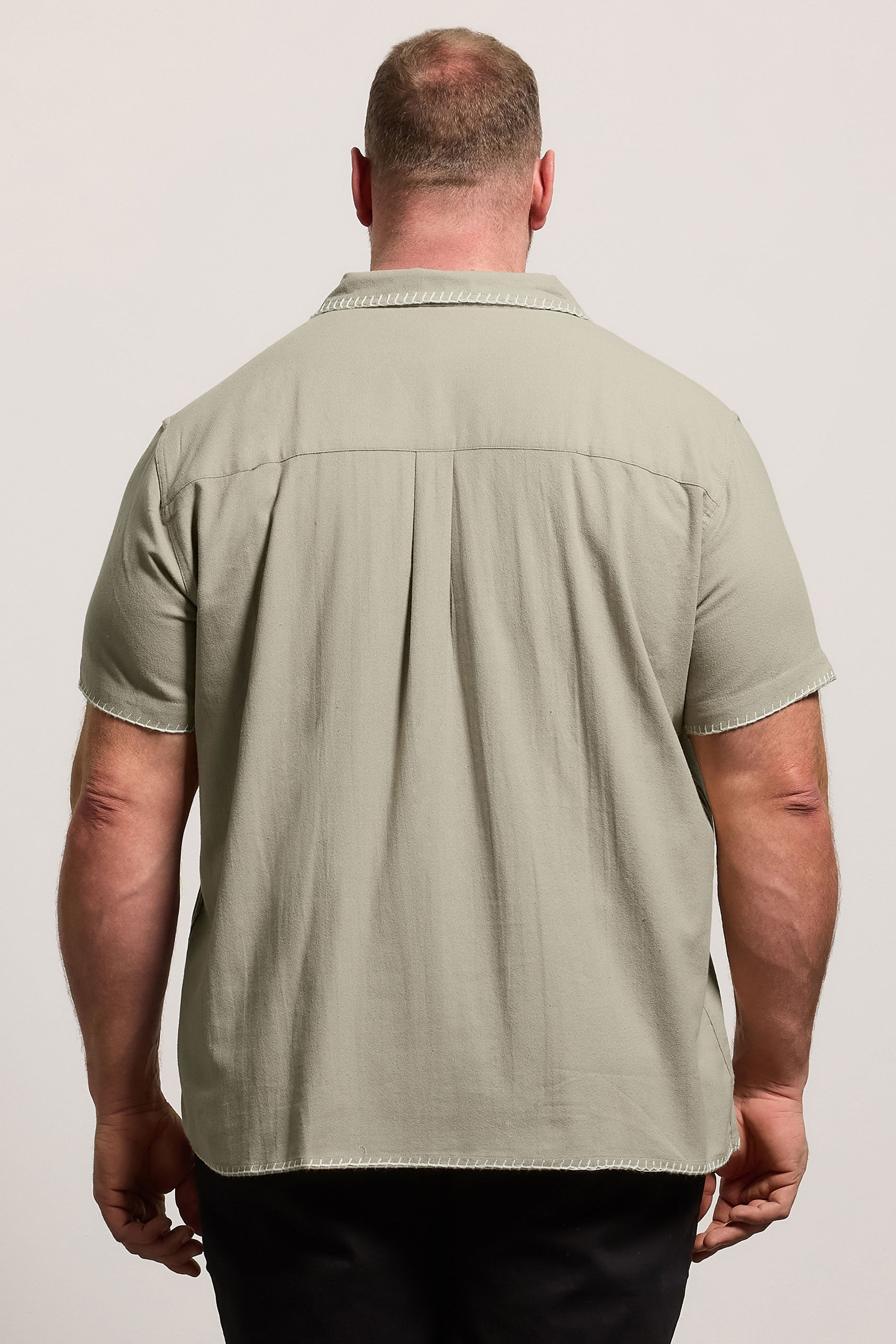 BadRhino Big & Tall Brown Heavyweight Embroidered Shirt | BadRhino  4