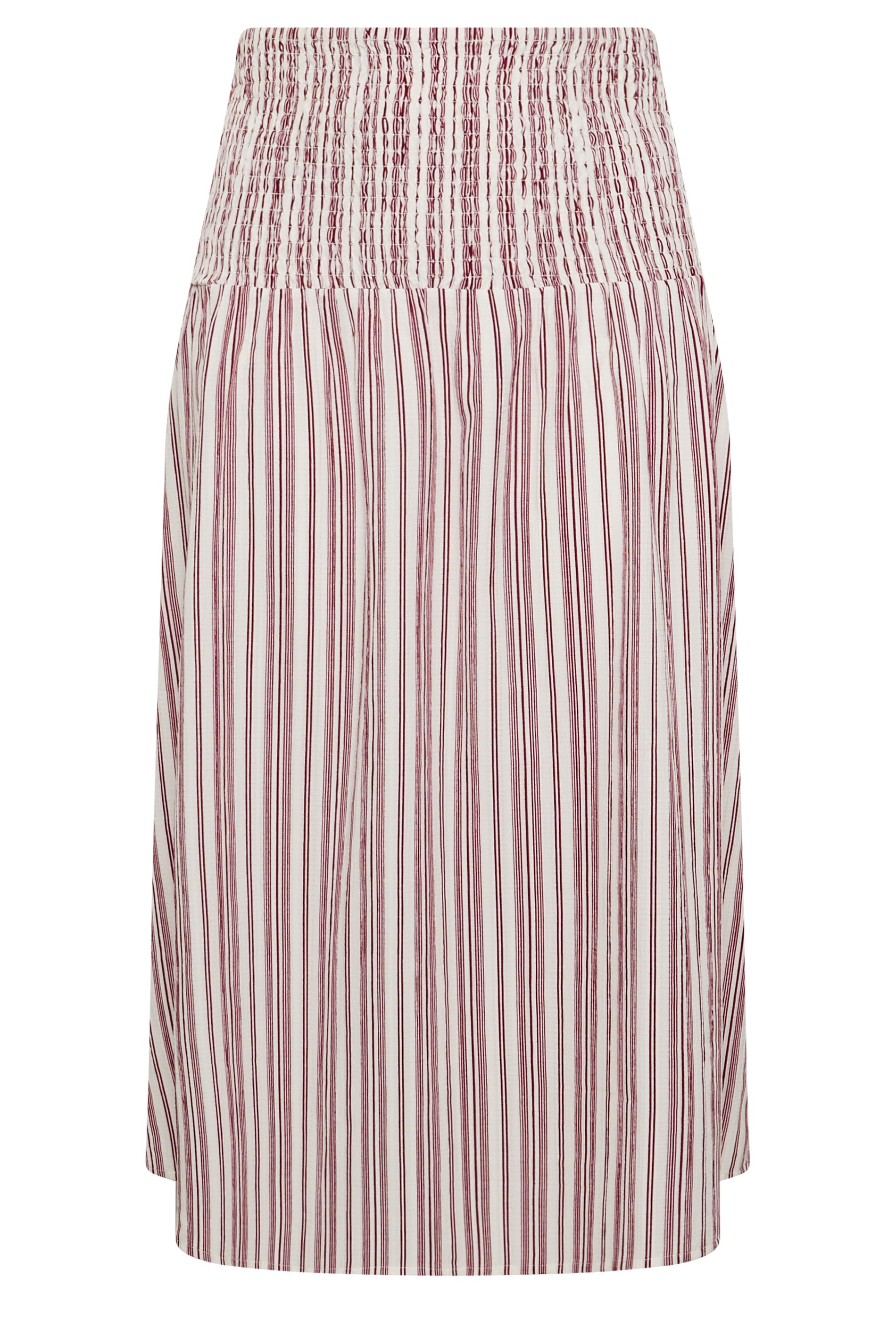LIMITED COLLECTION Plus Size Red & White Stripe Maxi Skirt | Yours Clothing 5