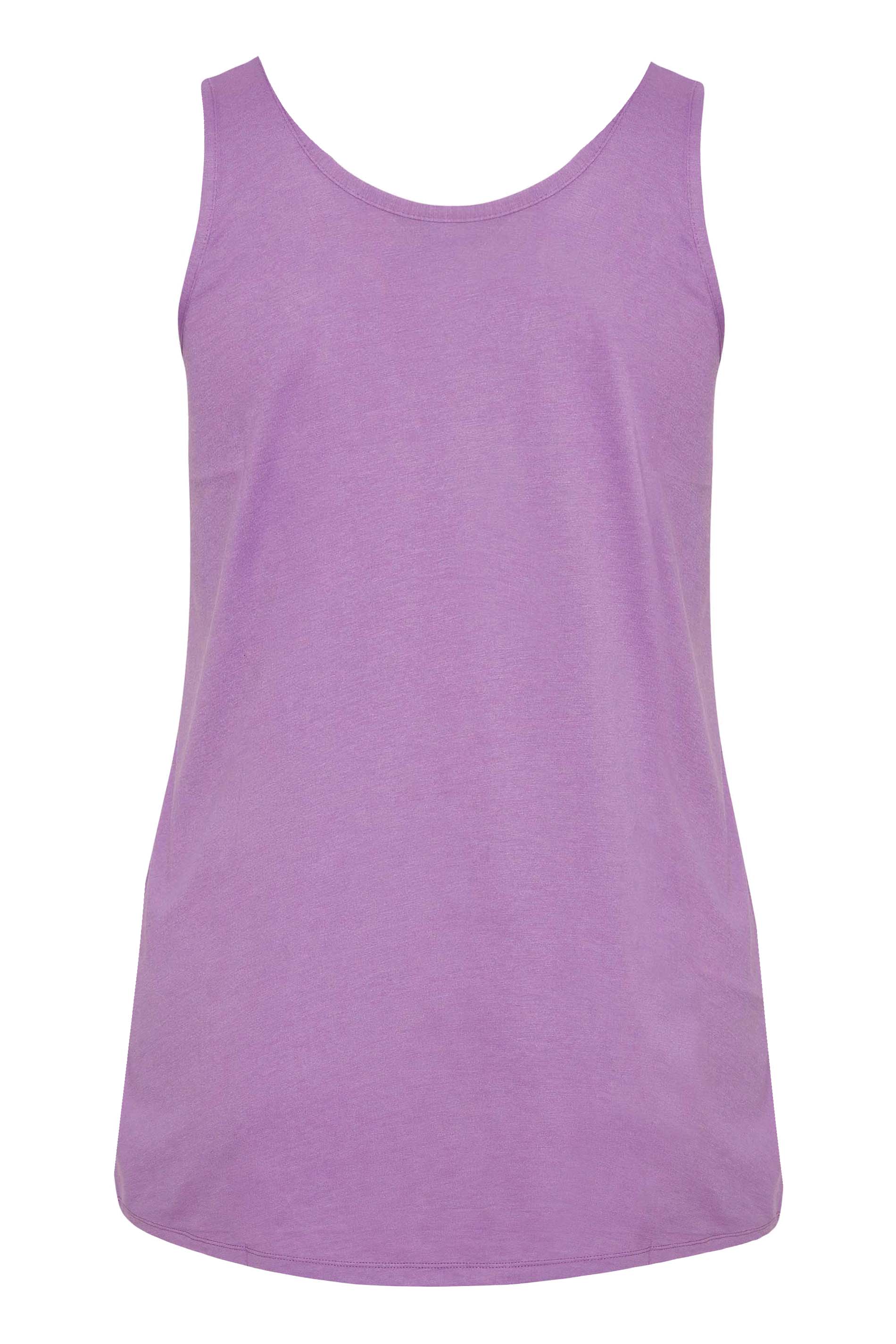 Plus Size Purple Vest Top | Yours Clothing