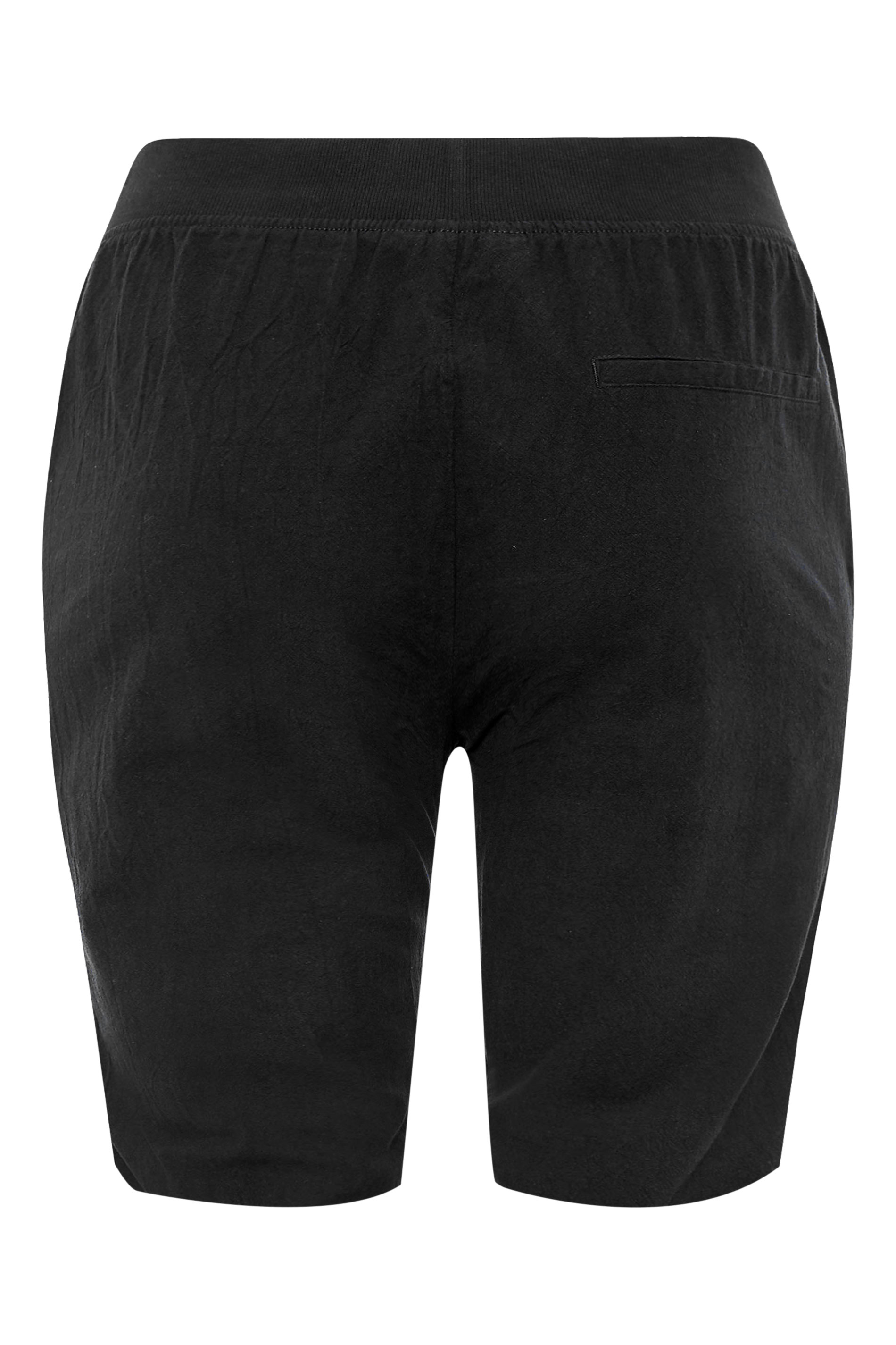 Grande taille  Shorts Grande Taille Grande taille  Shorts en Coton | Short Noir en Coton - UJ50772