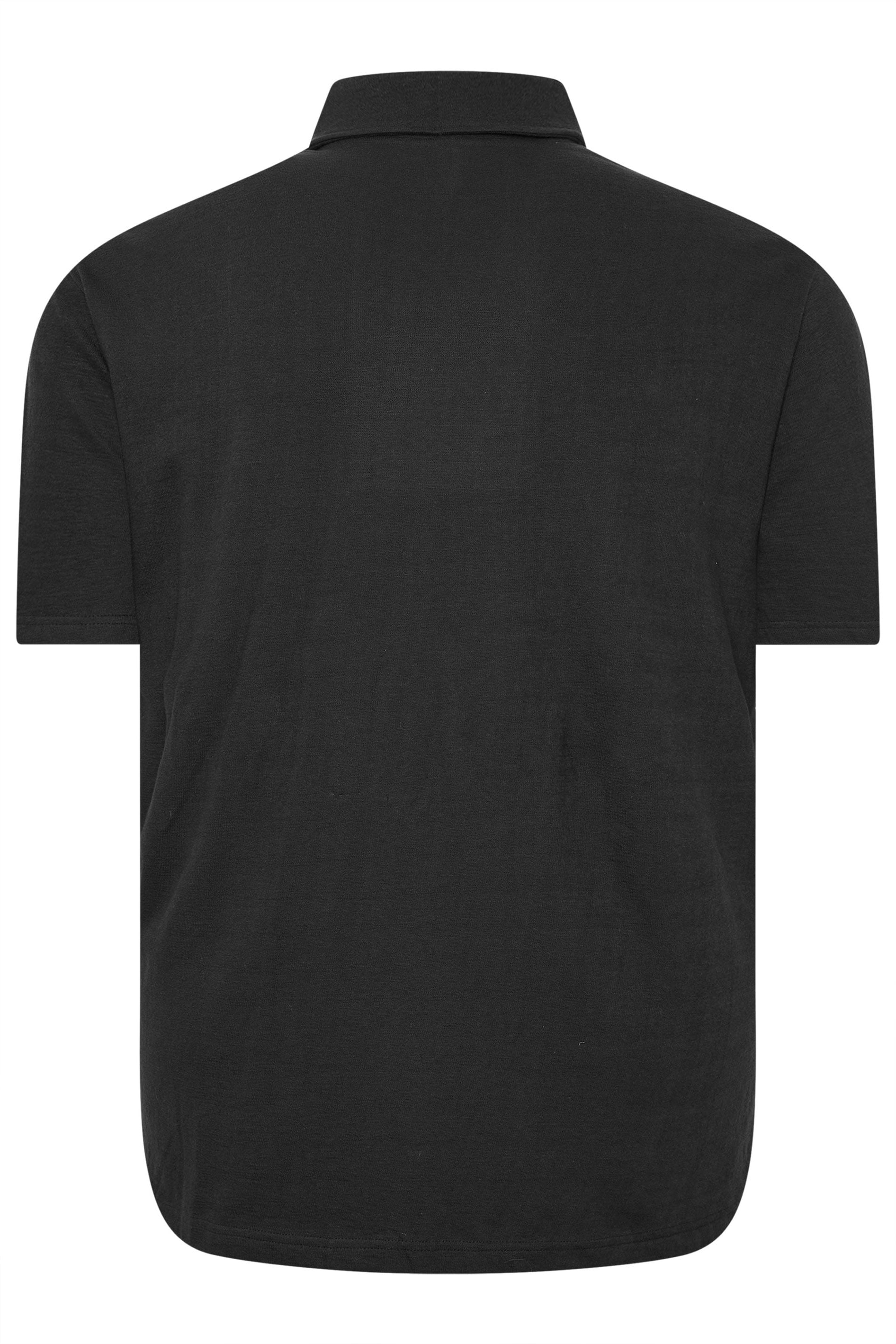 BadRhino Big & Tall Black Revere Jersey Shirt | BadRhino 6