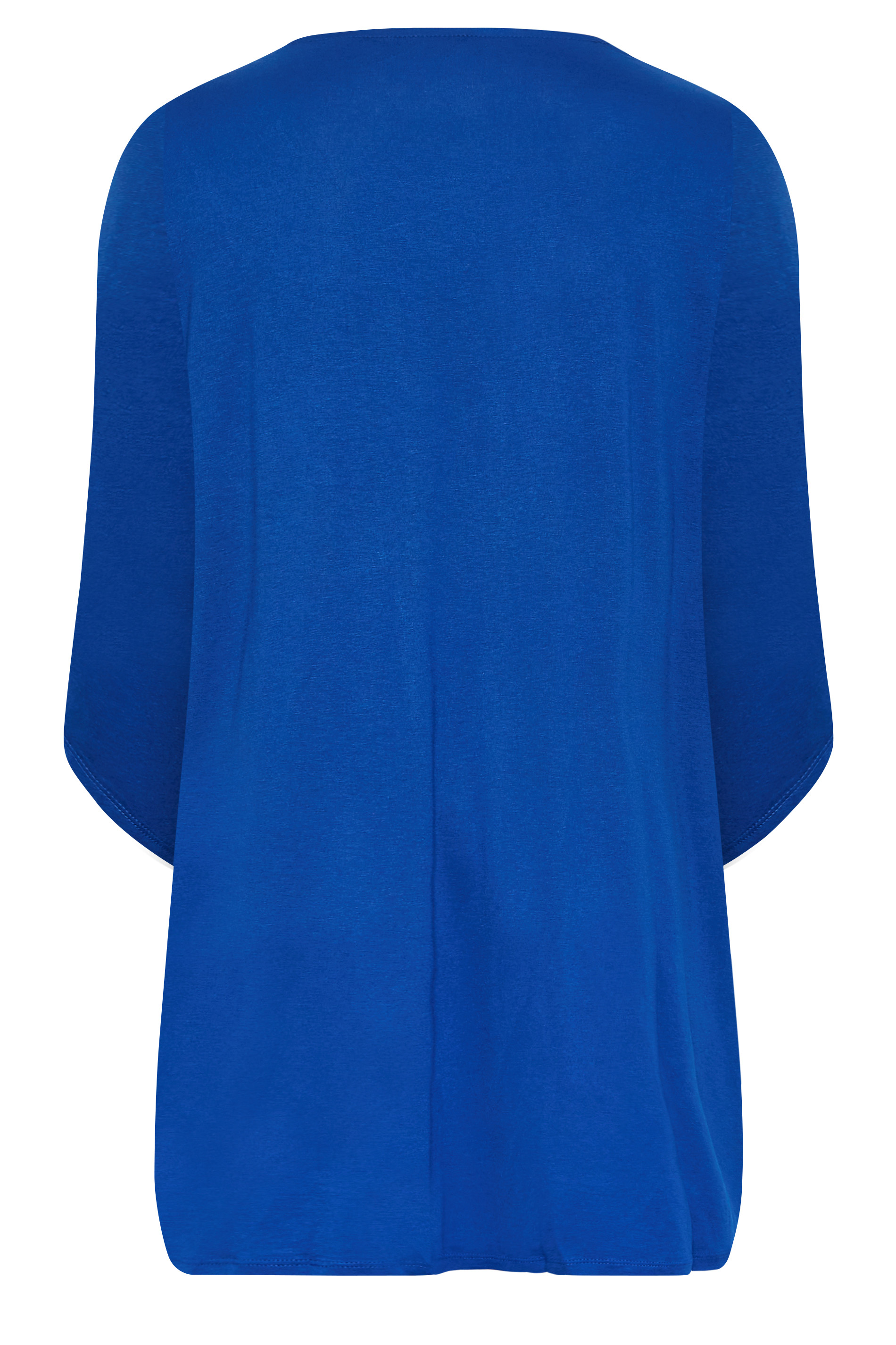 Cotton Kimono Cardigan, RoyalBlue / XXL