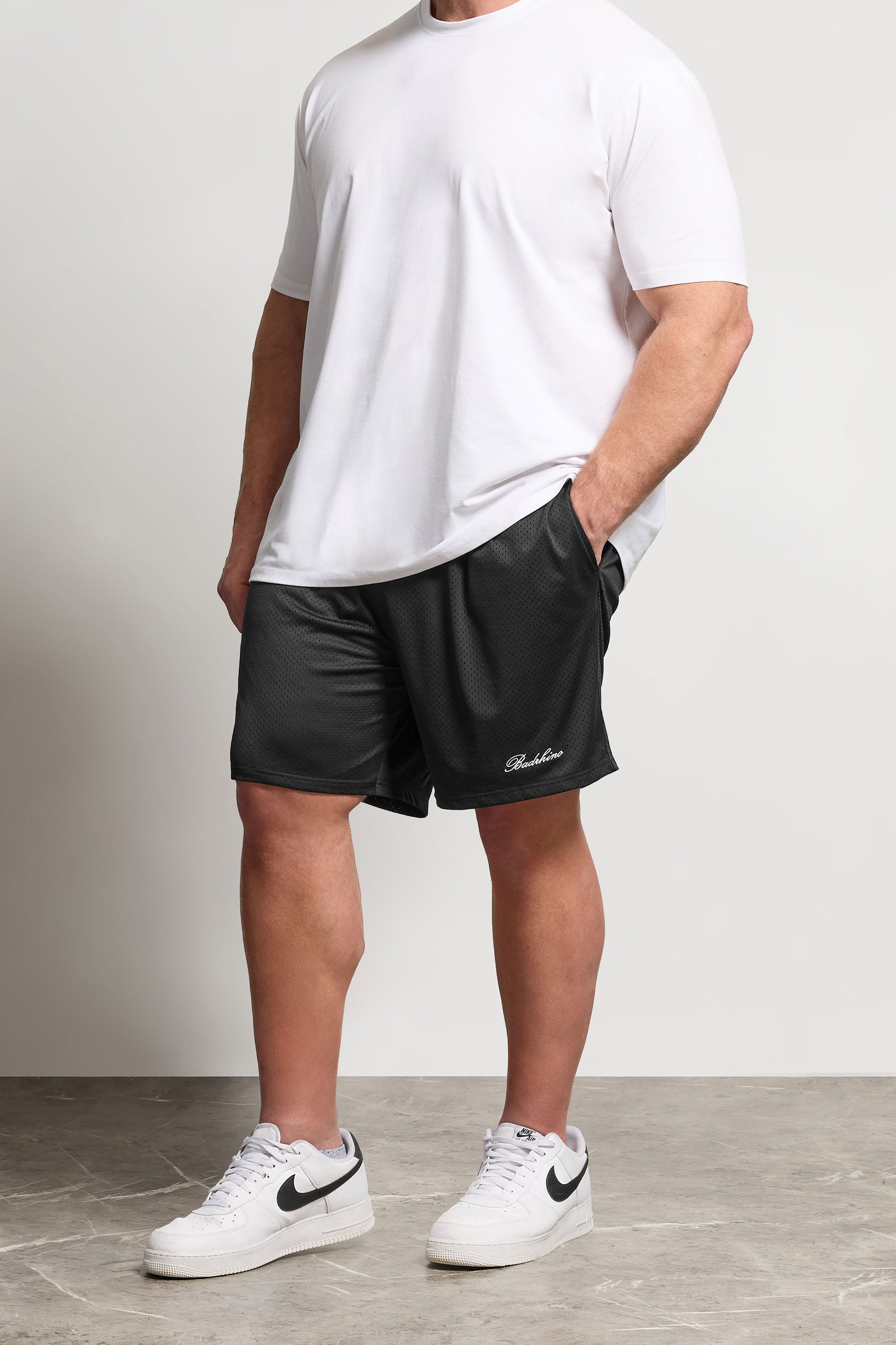 BadRhino Big & Tall Black Lightweight Mesh Shorts | BadRhino 2