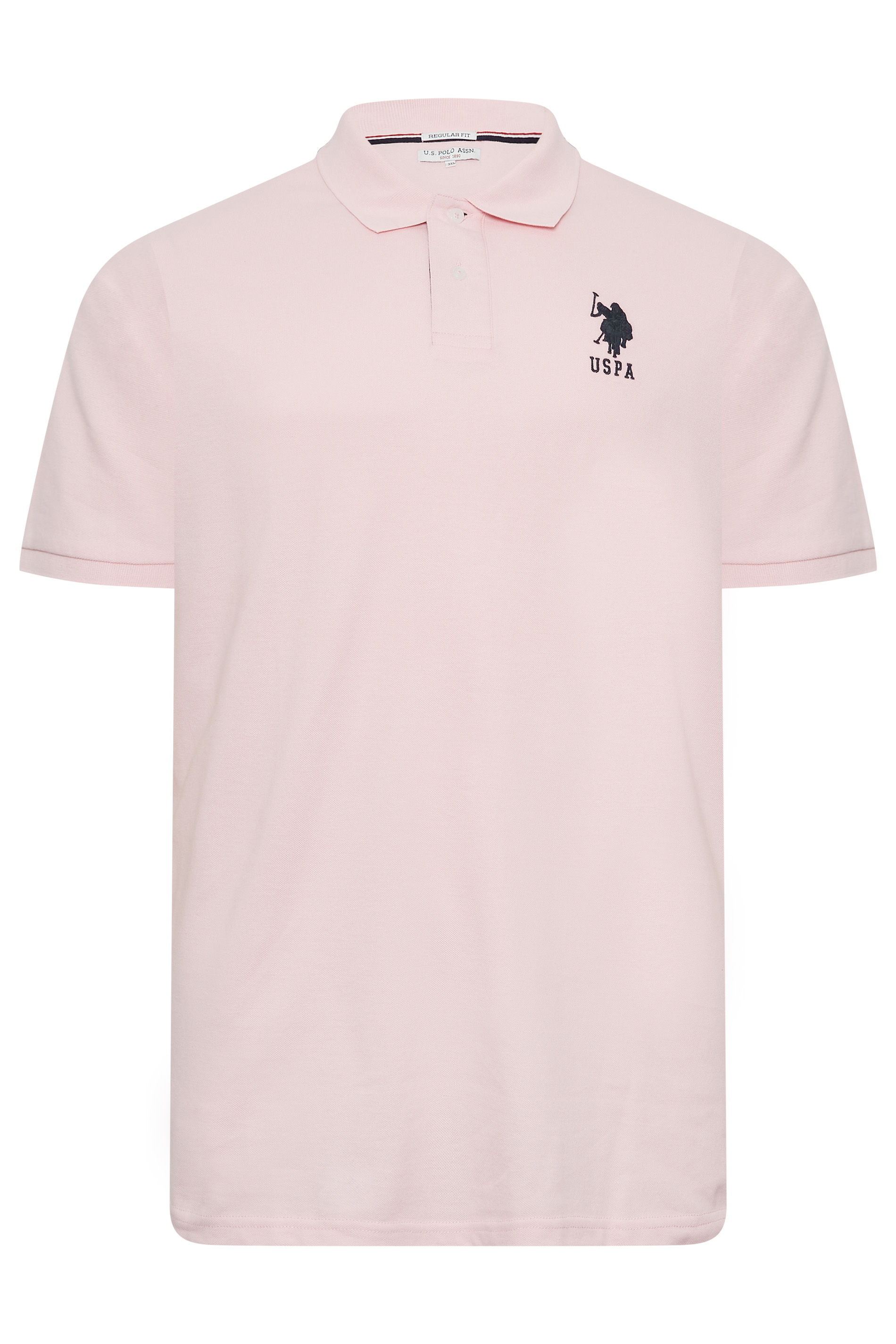 U.S. POLO ASSN. Big & Tall Pink Player 3 Polo Shirt | BadRhino 3