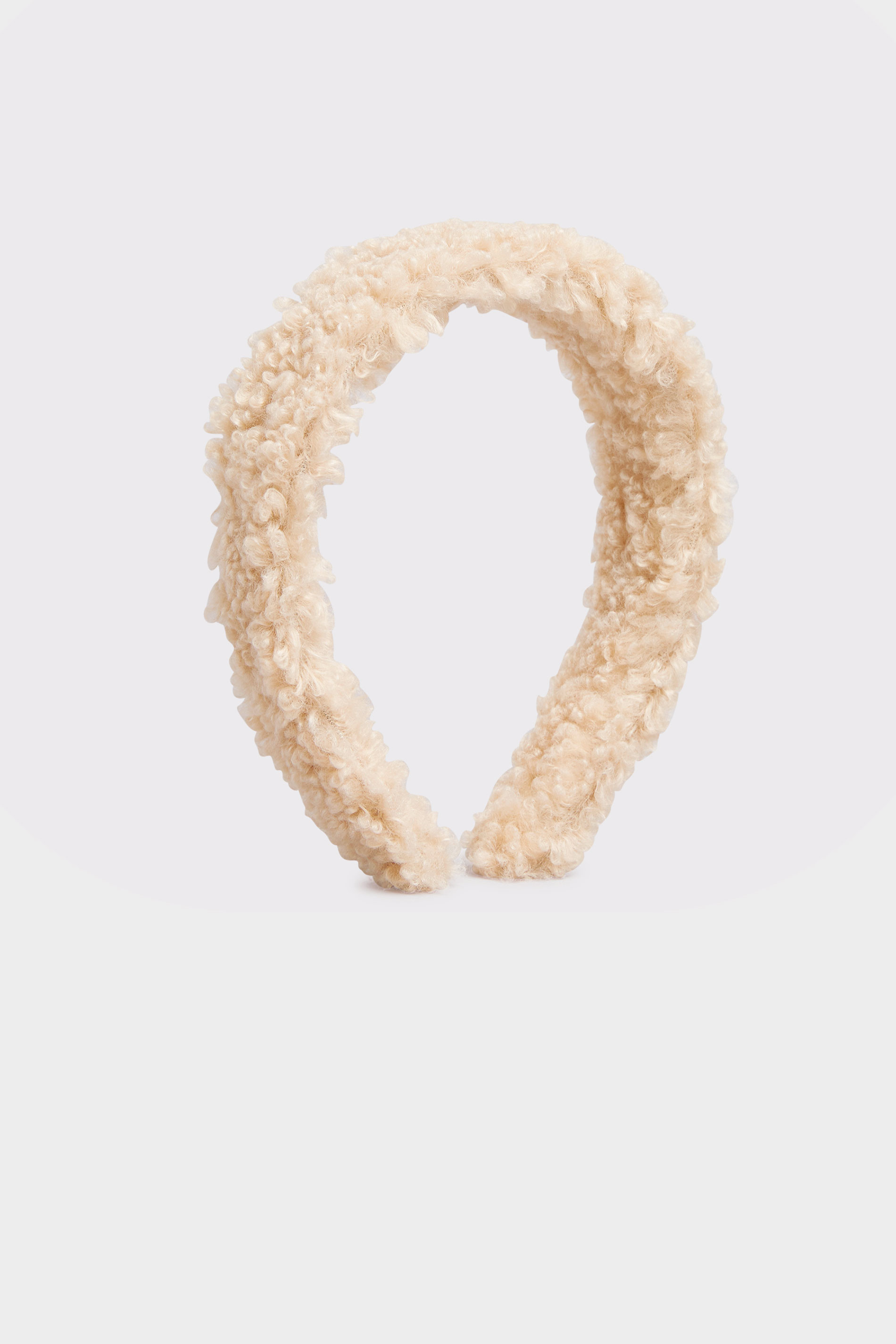 Cream Teddy Shearling Headband | Yours Clothing 2
