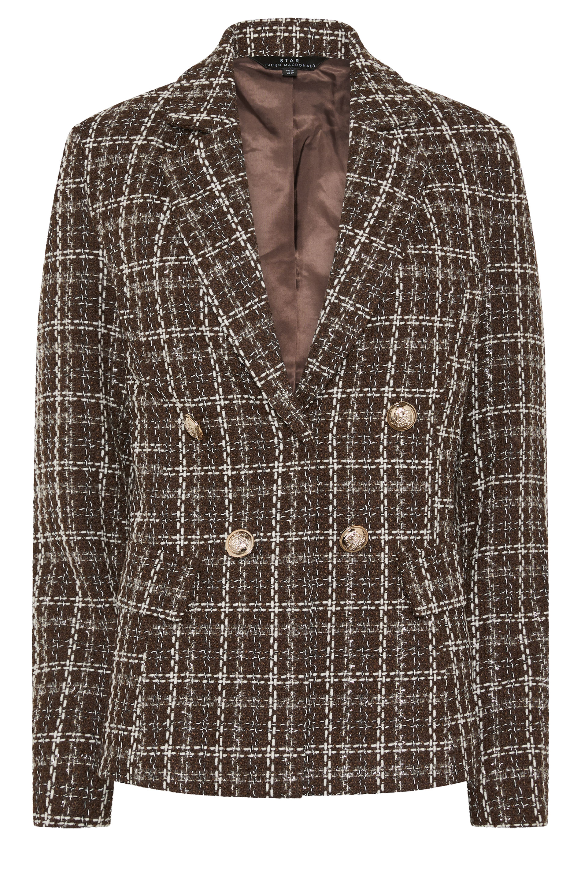 STAR Chocolate Brown Checked Blazer | StarByJM 5