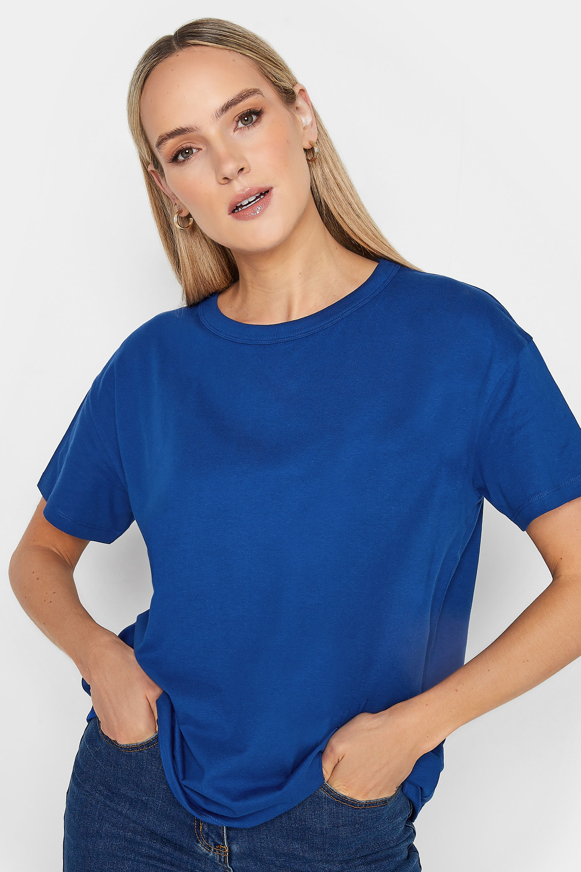 LTS Tall Cobalt Blue Short Sleeve T-Shirt | Long Tall Sally  1