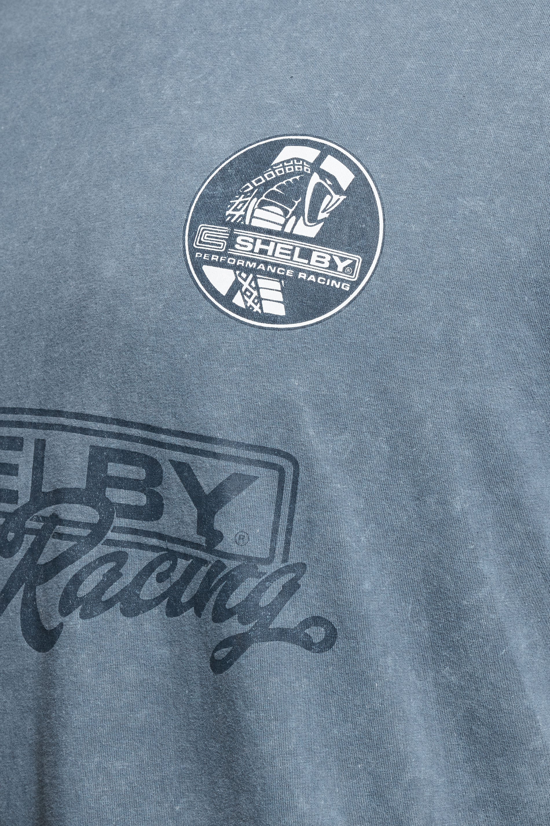 BadRhino Big & Tall Blue Acid Wash Shelby Graphic T-Shirt | BadRhino 5