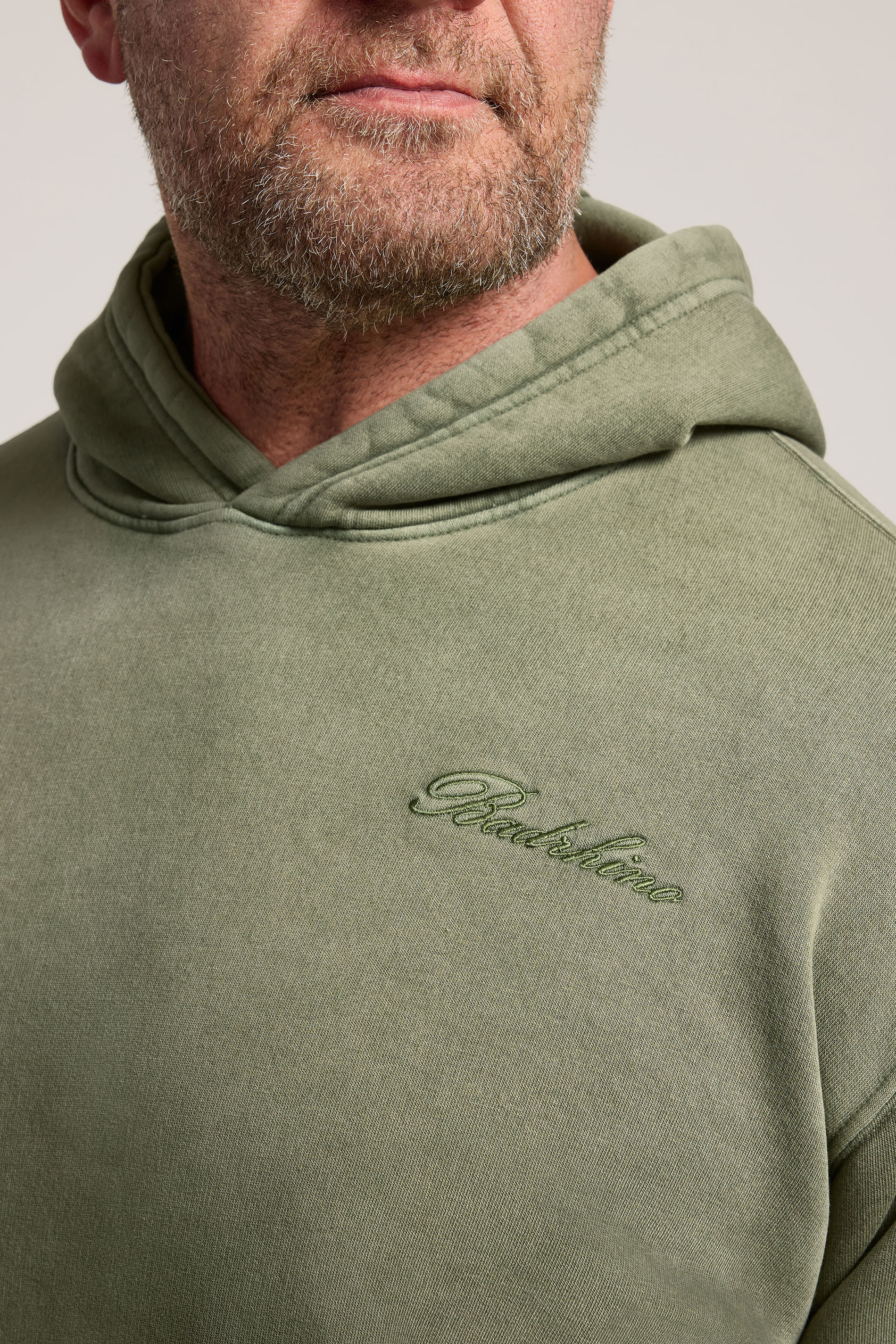 BadRhino Big & Tall Green Sun Bleached Hoodie & Short Set  5