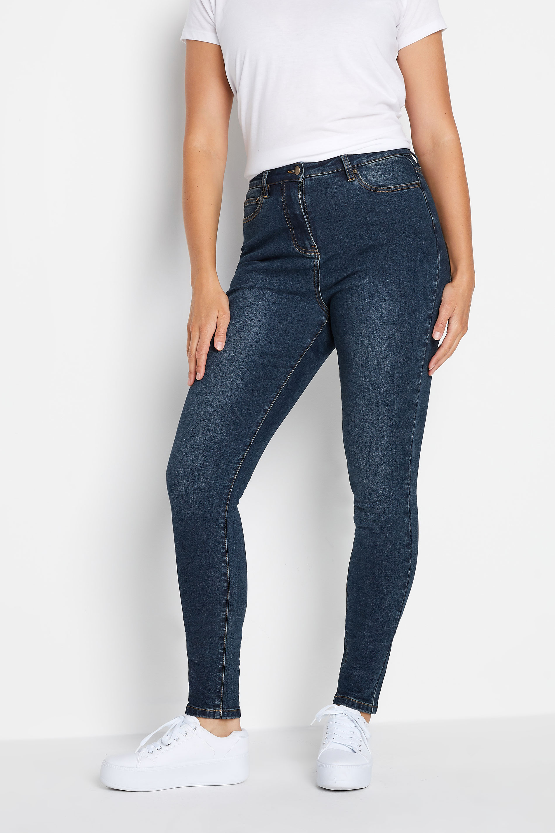 LTS Tall Blue AVA Skinny Jeans | Long Tall Sally  1