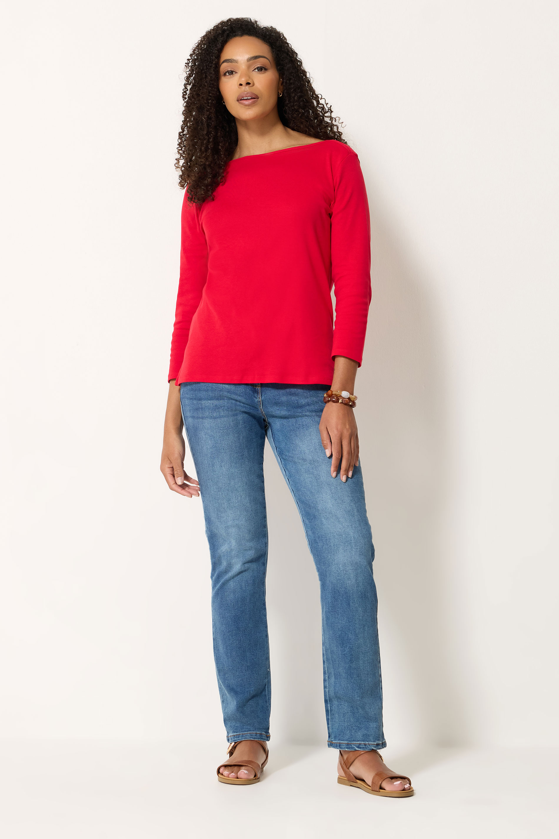 M&Co Red Cotton Top | M&Co 1