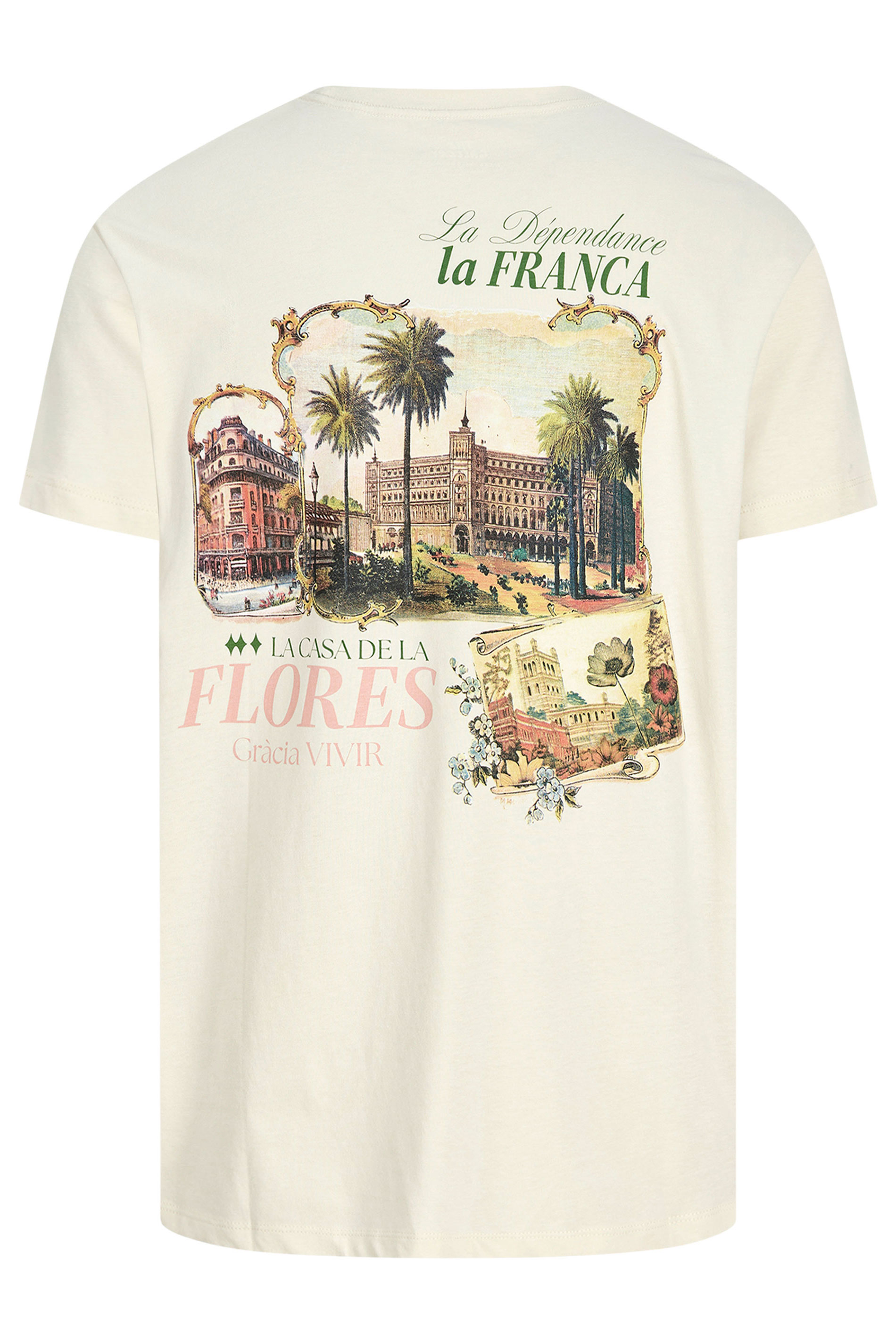 JACK & JONES Big & Tall Antique White Island Graphic T-Shirt | BadRhino 5