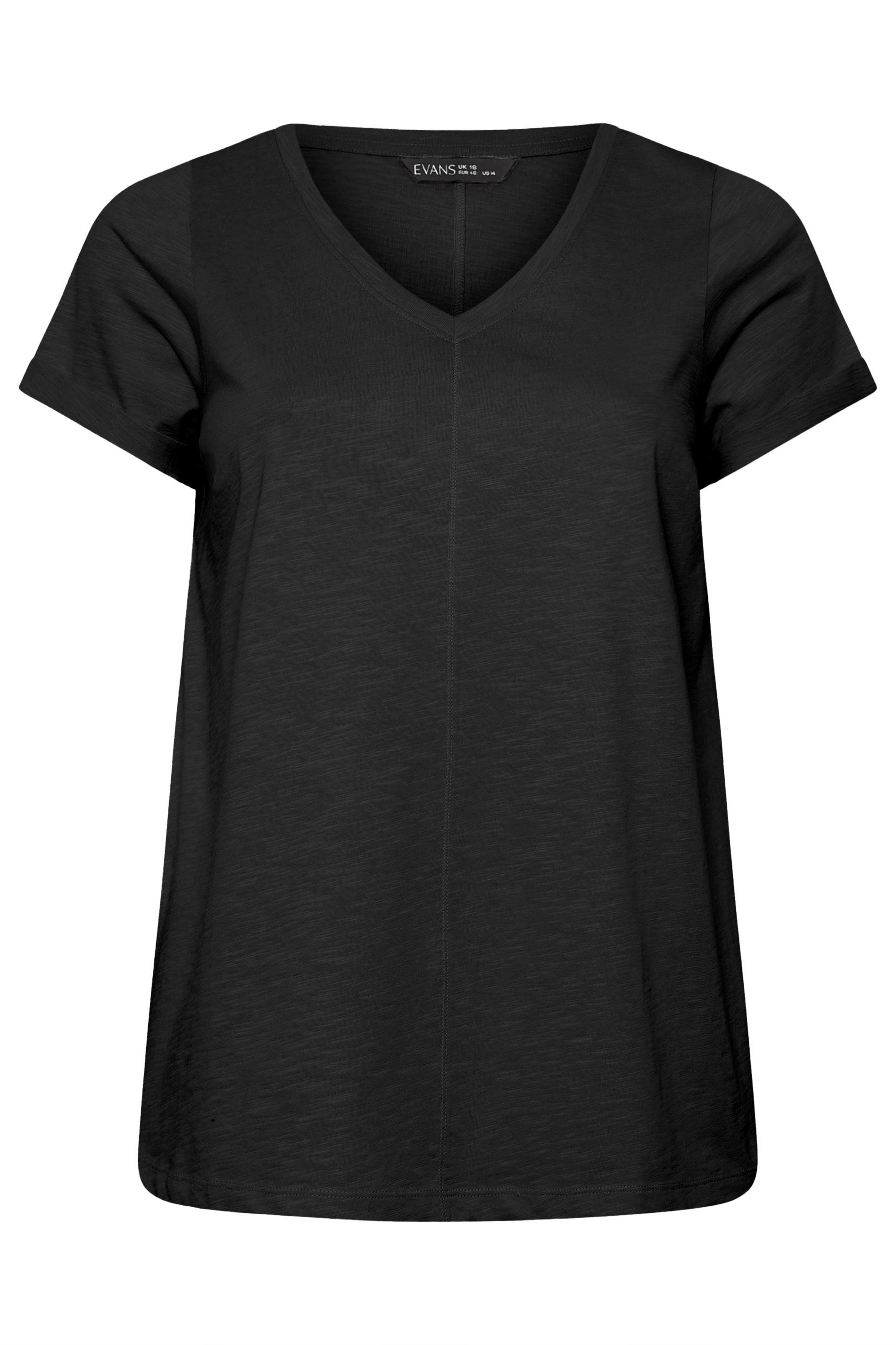 EVANS ESSENTIAL 3 Pack Black & Berry T-Shirts | Evans 8