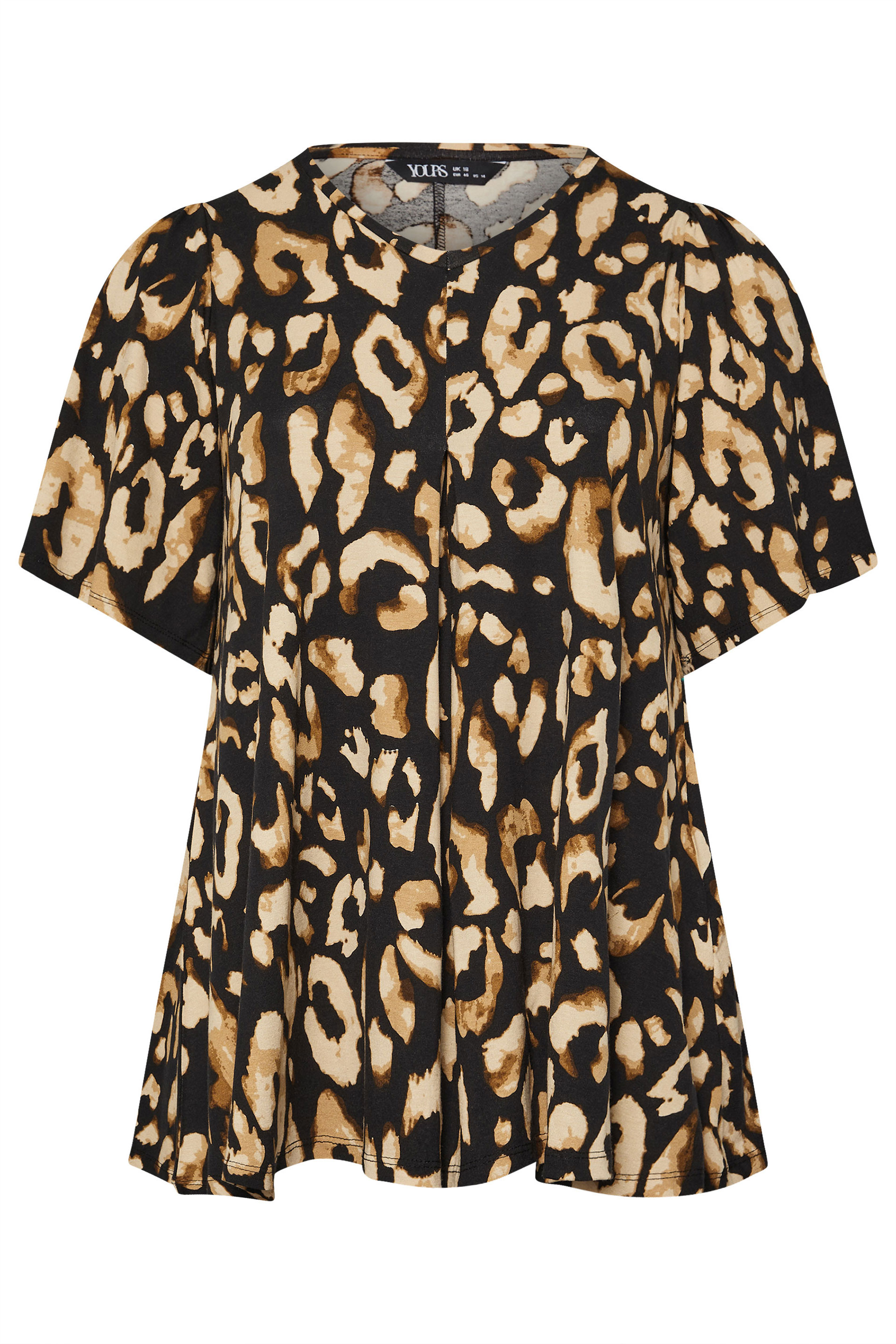 leopard print smock top
