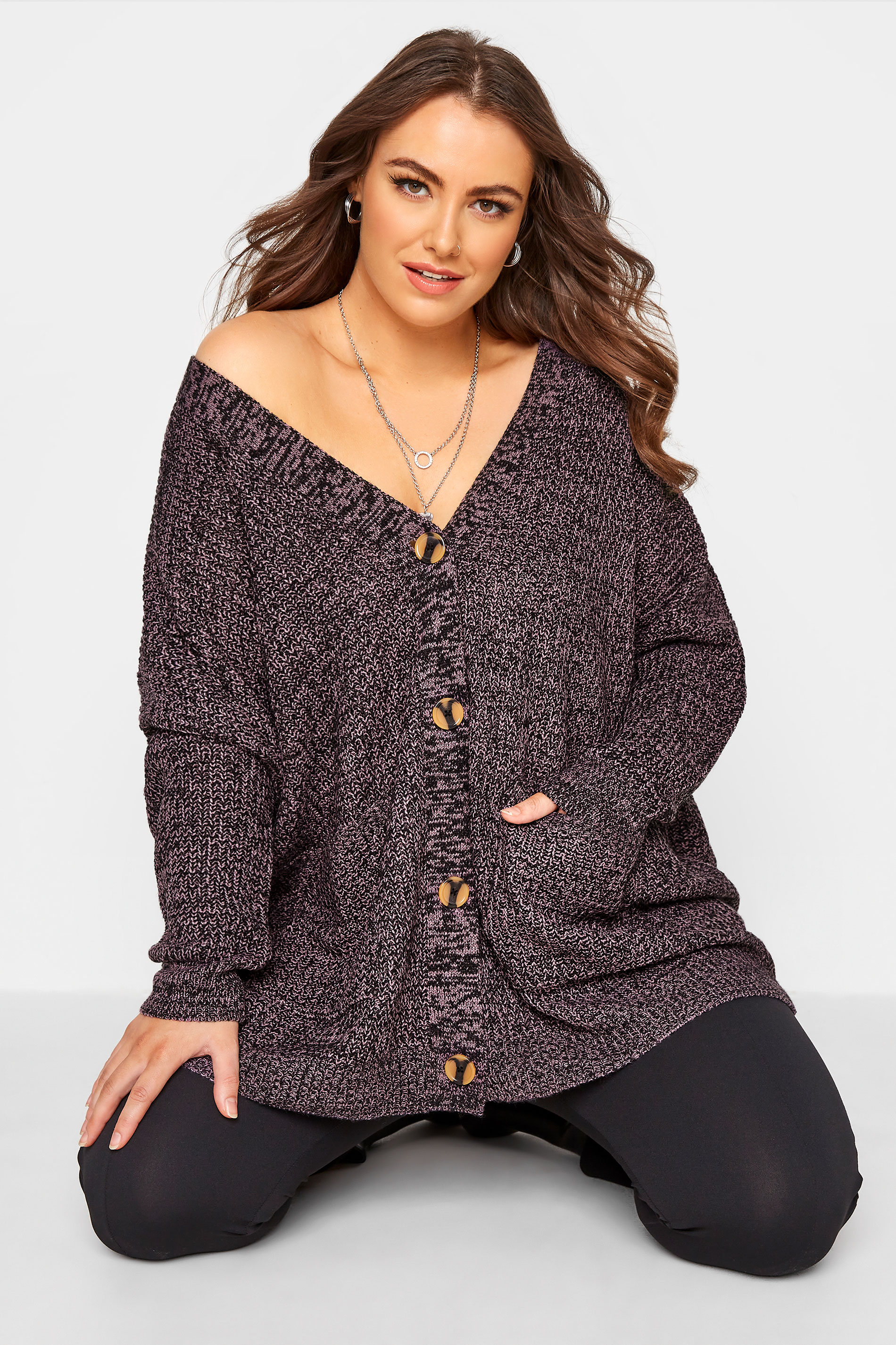 Curve Purple Button Knitted Cardigan_A.jpg