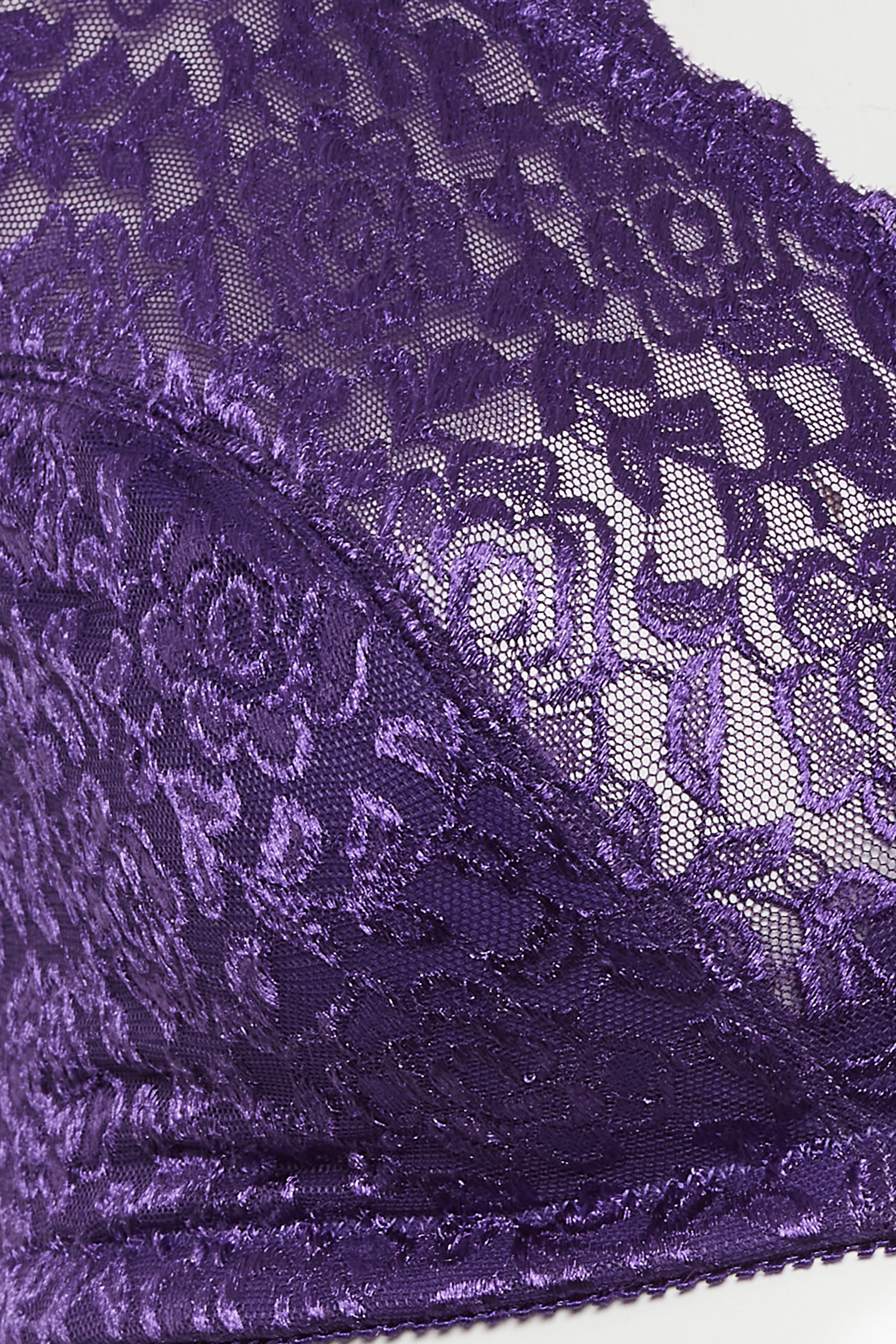 Dark Purple Cotton Wirefree Non Padded Bra By Estonished