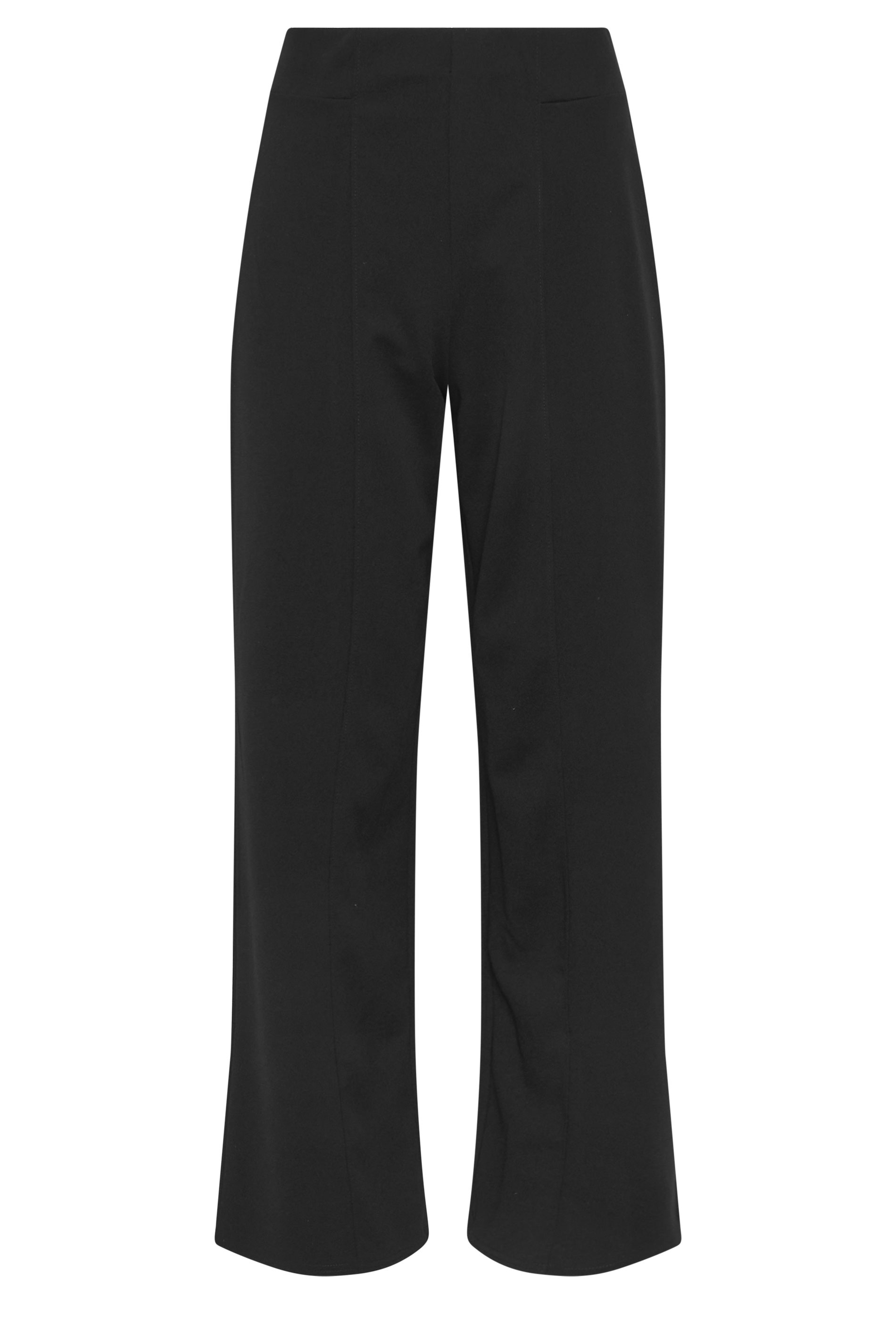 STAR Black Seam Detail Wide Leg Trousers | StarByJM 5