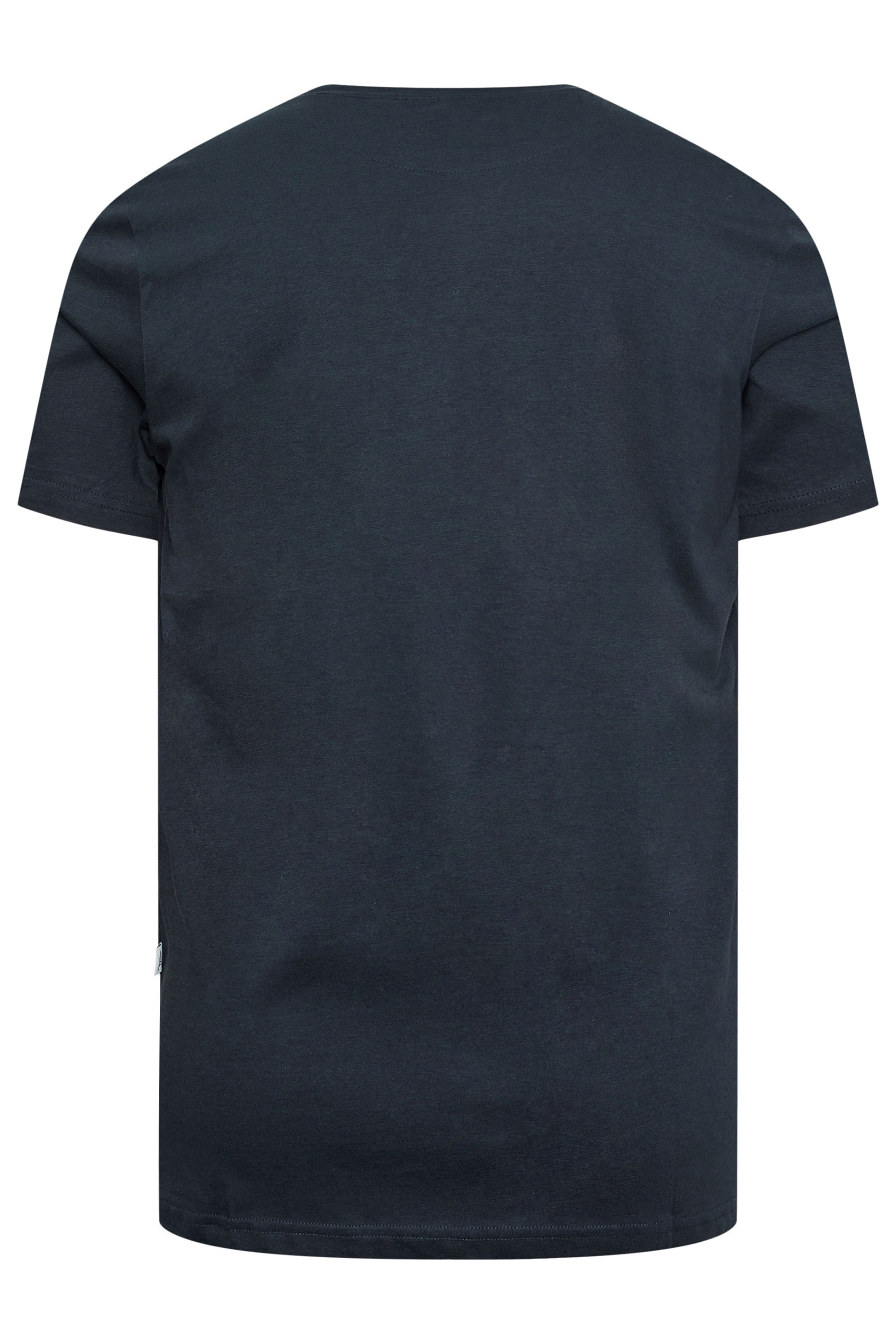 STUDIO A Big & Tall Navy Blue Logo T-Shirt | BadRhino 3