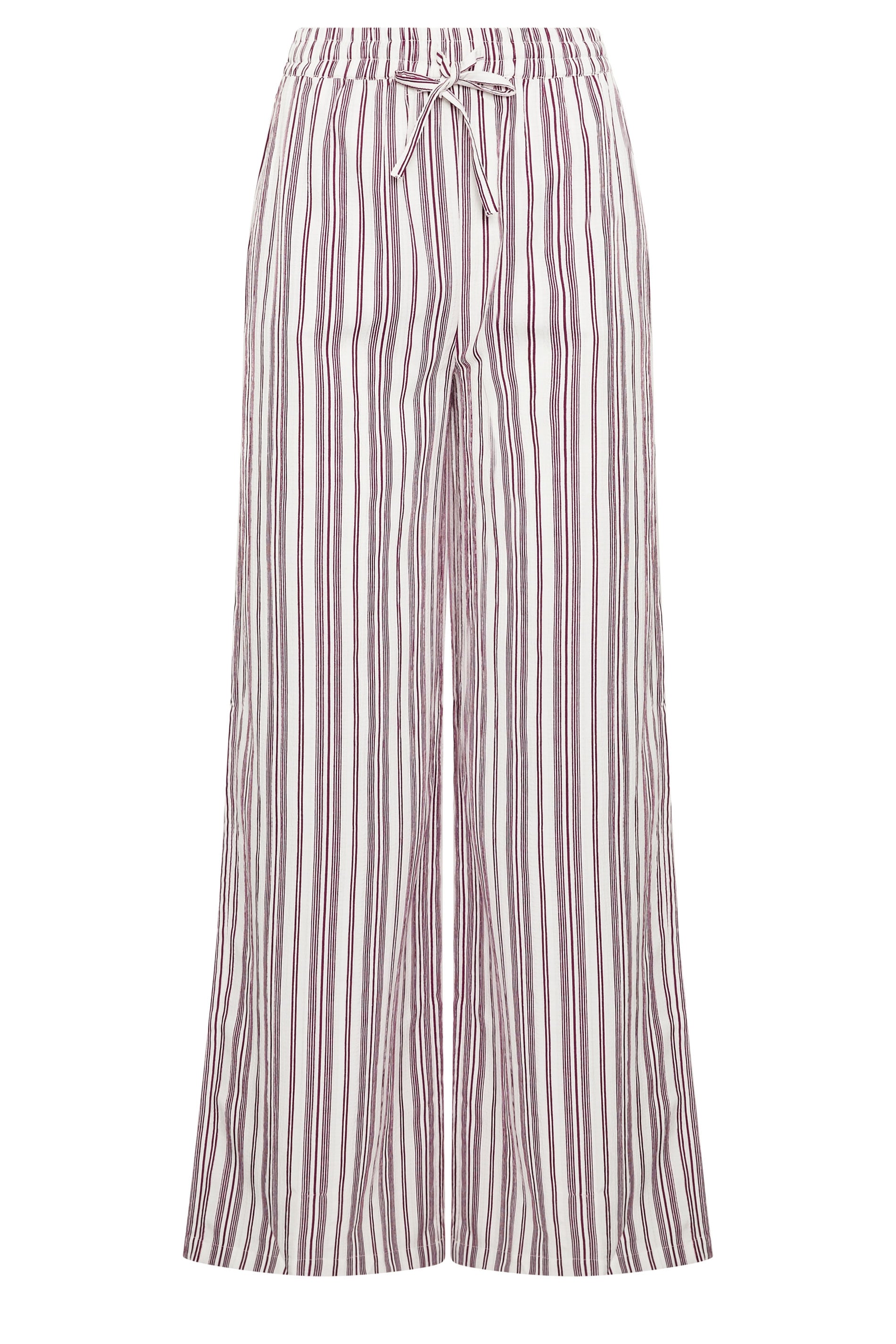 LTS Tall Women's Red & White Stripe Wide Leg Trousers | Long Tall Sally 6