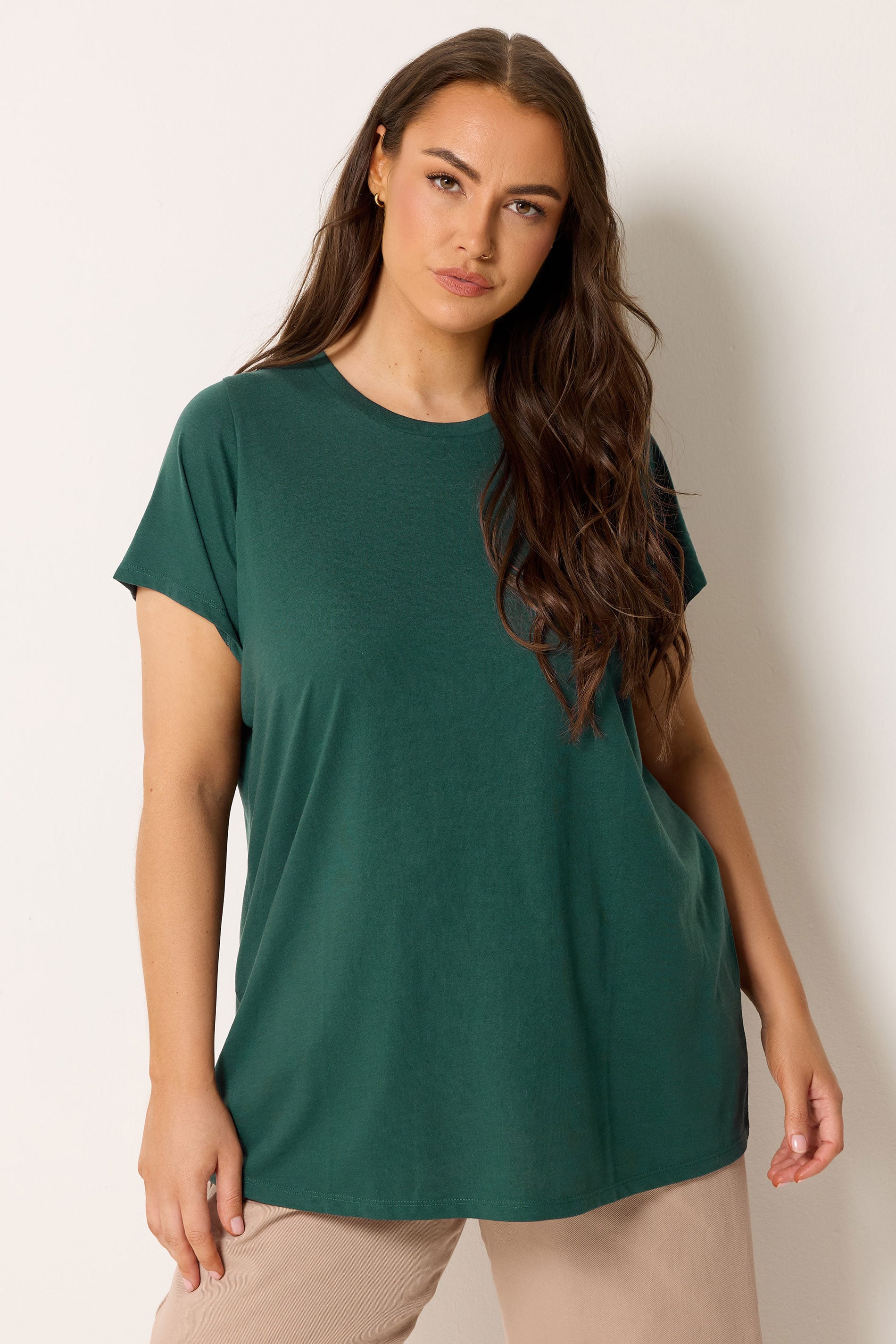 YOURSET 3 PACK Plus Size Mocha Brown & Pink Core T-Shirts | Yours Clothing 6