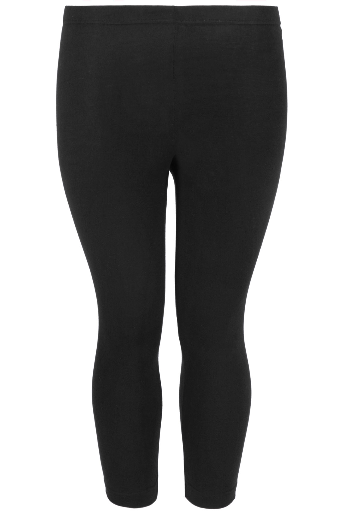 Black Soft Touch Cropped Leggings plus Size 16 to 32 | Yours Clothing