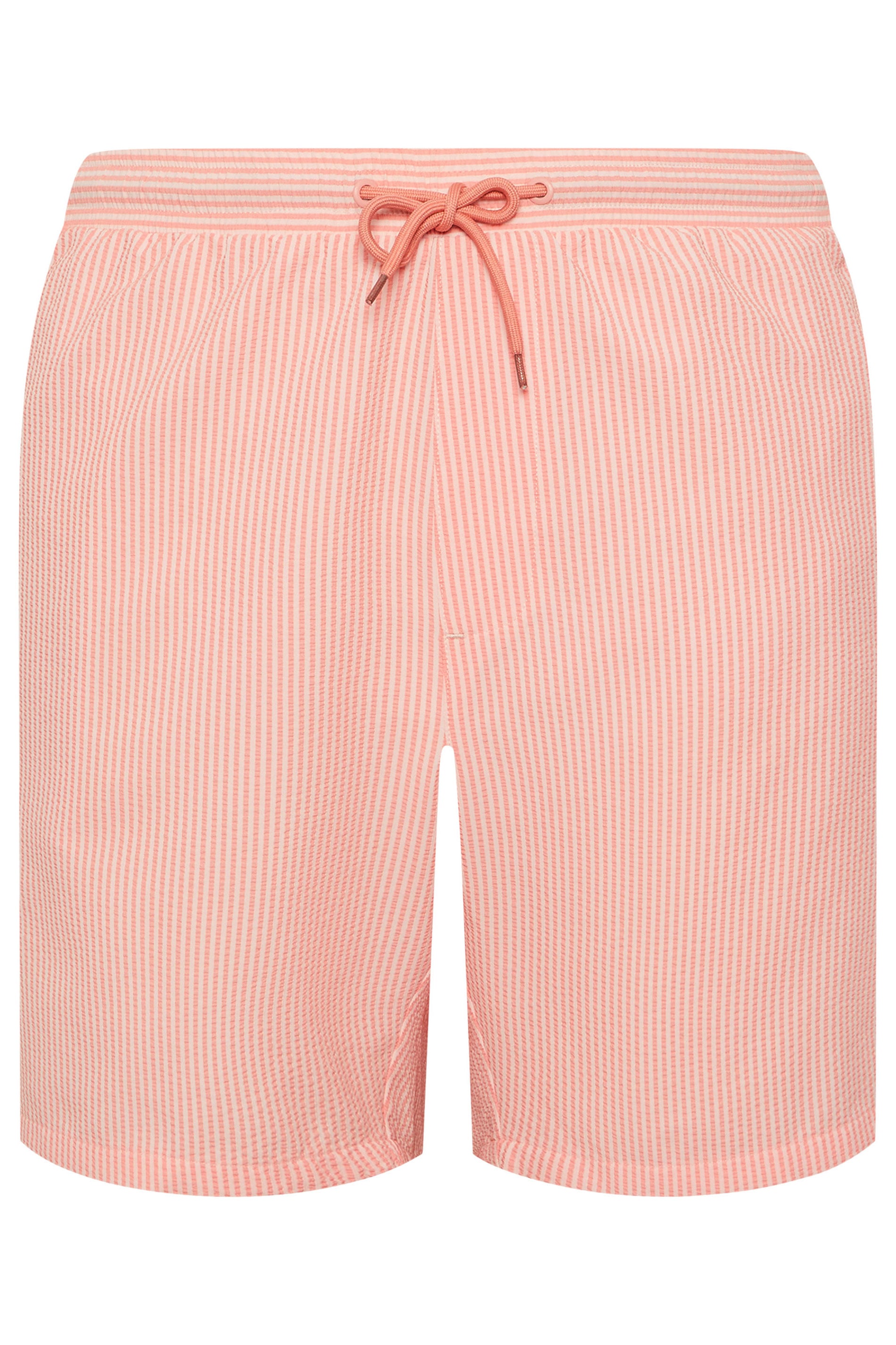 BadRhino Big & Tall Pink Stripe Seersucker Swim Shorts | BadRhino 6