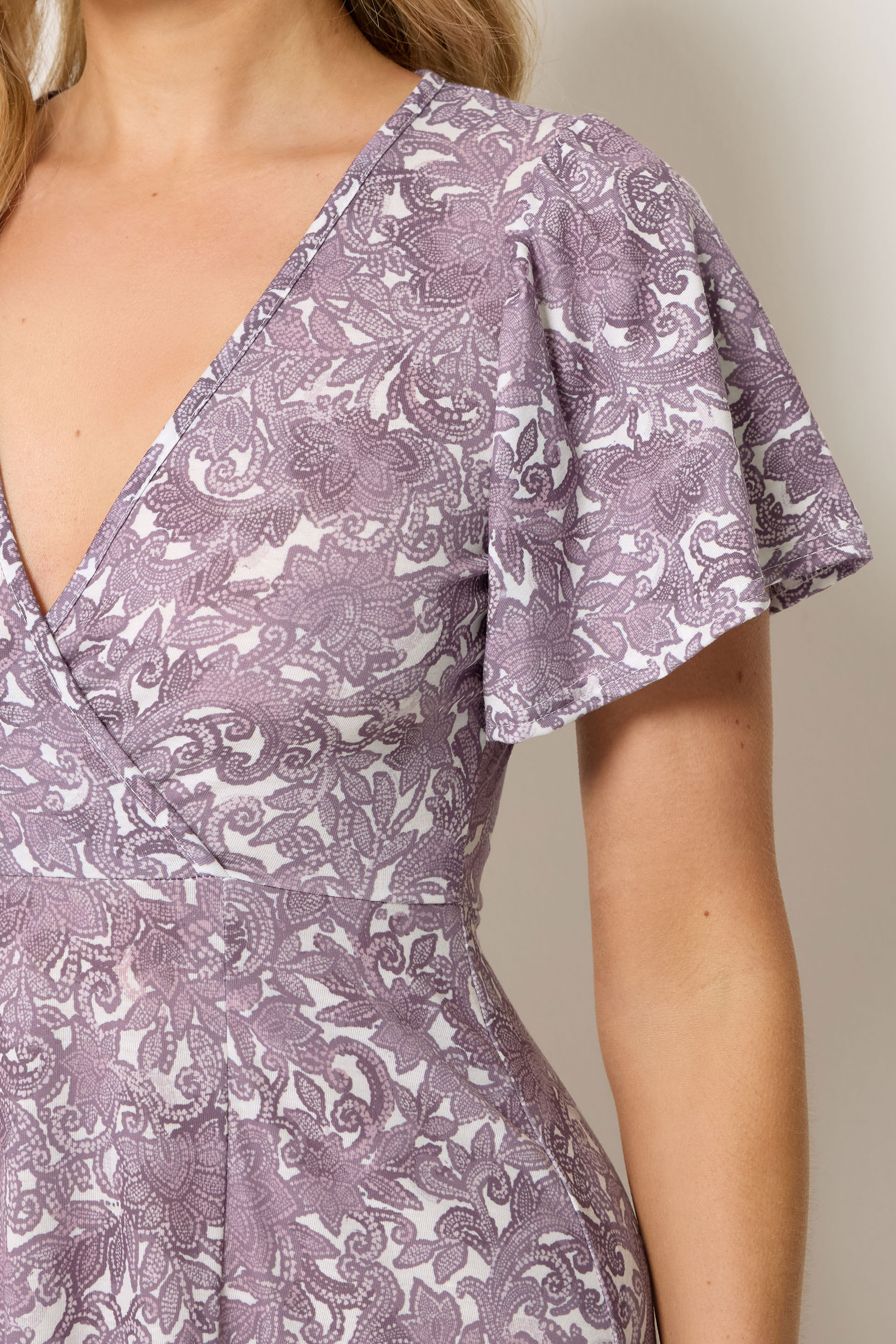 LTS Tall Women's Pink Floral Wrap Maxi Dress | Long Tall Sally 4