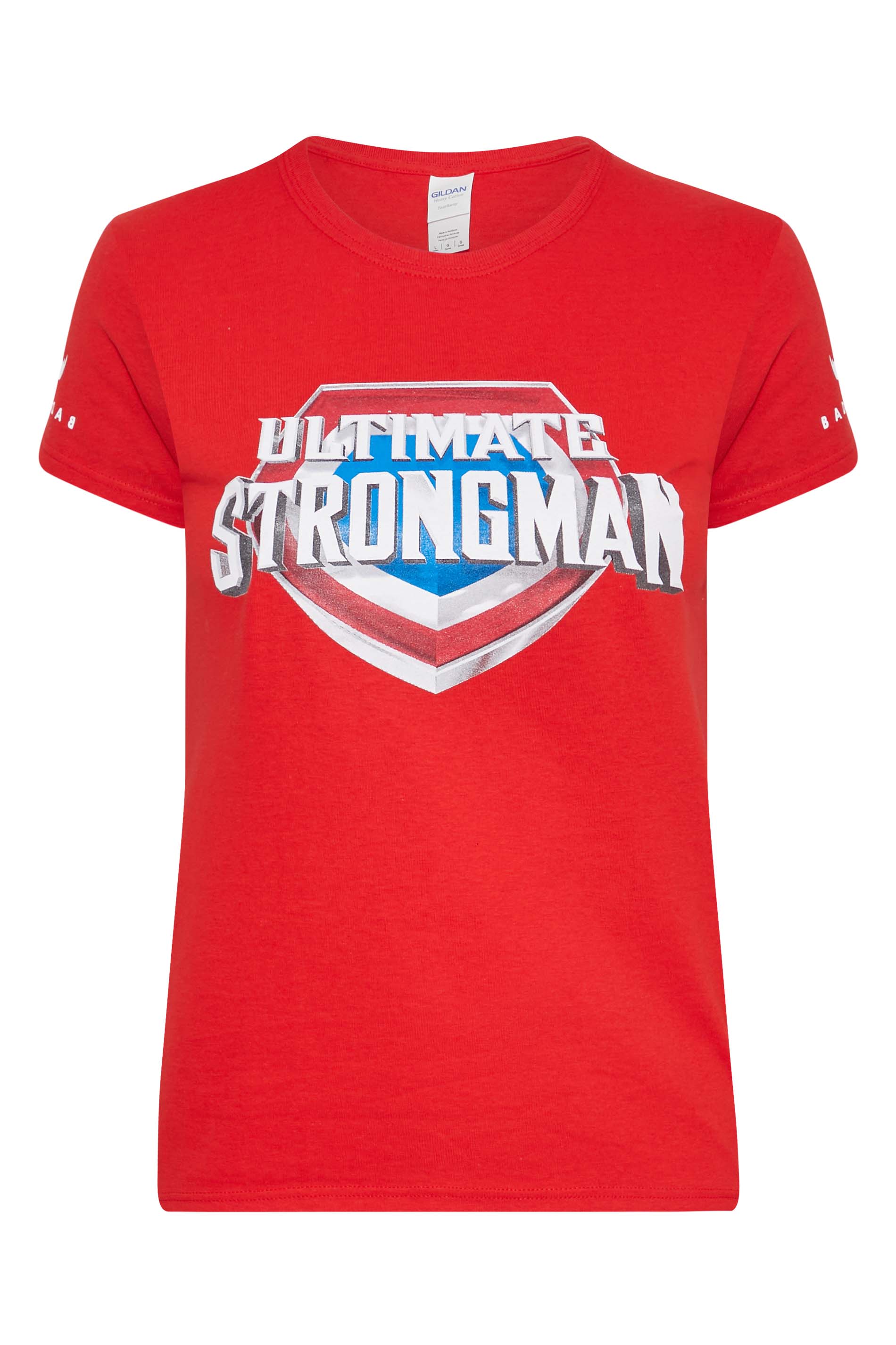 BadRhino Women's Red Ultimate Strongman T-Shirt 1