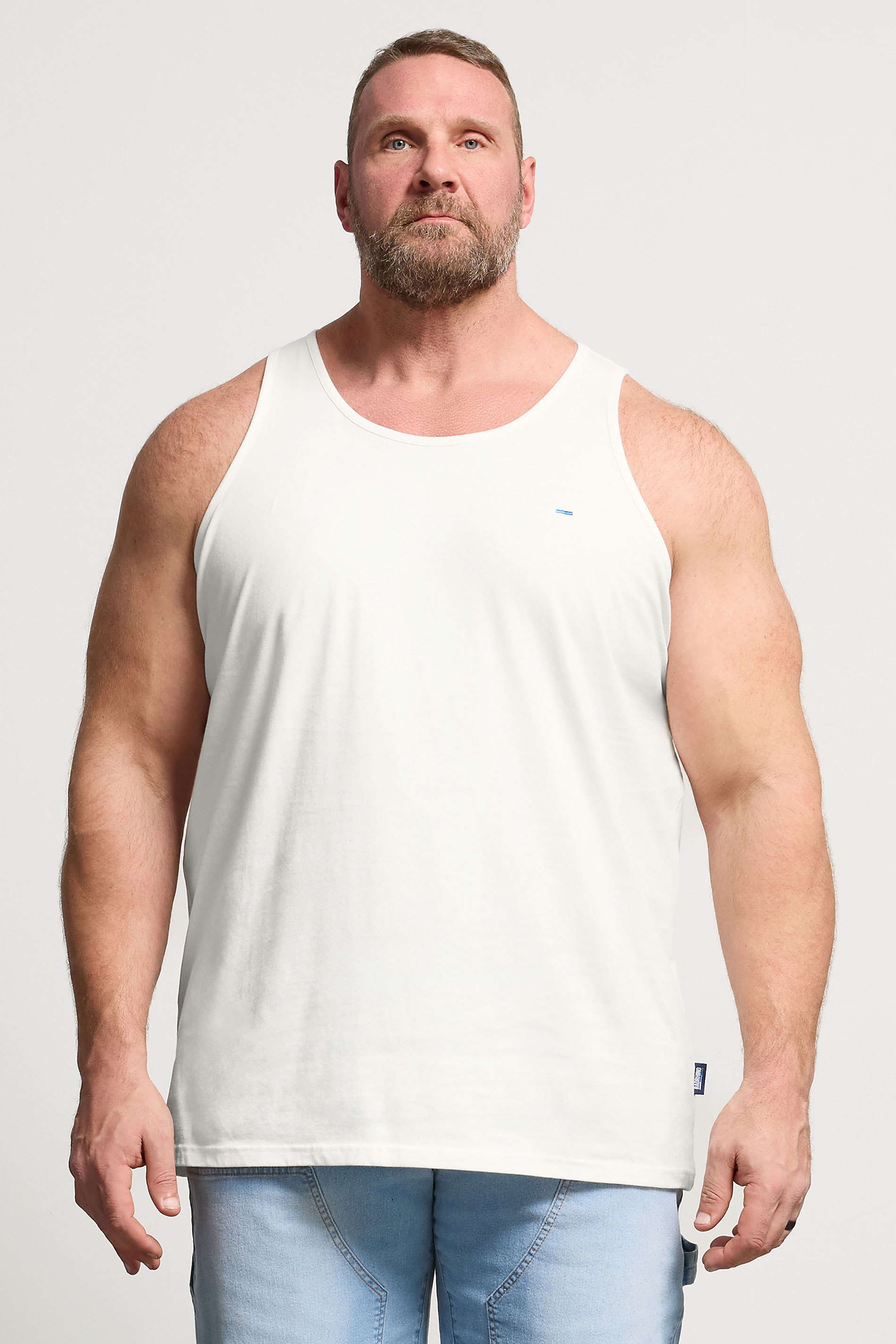 BadRhino Big & Tall White/Yellow/Blue/Red/Green 5 Pack Vest Tops | BadRhino 4