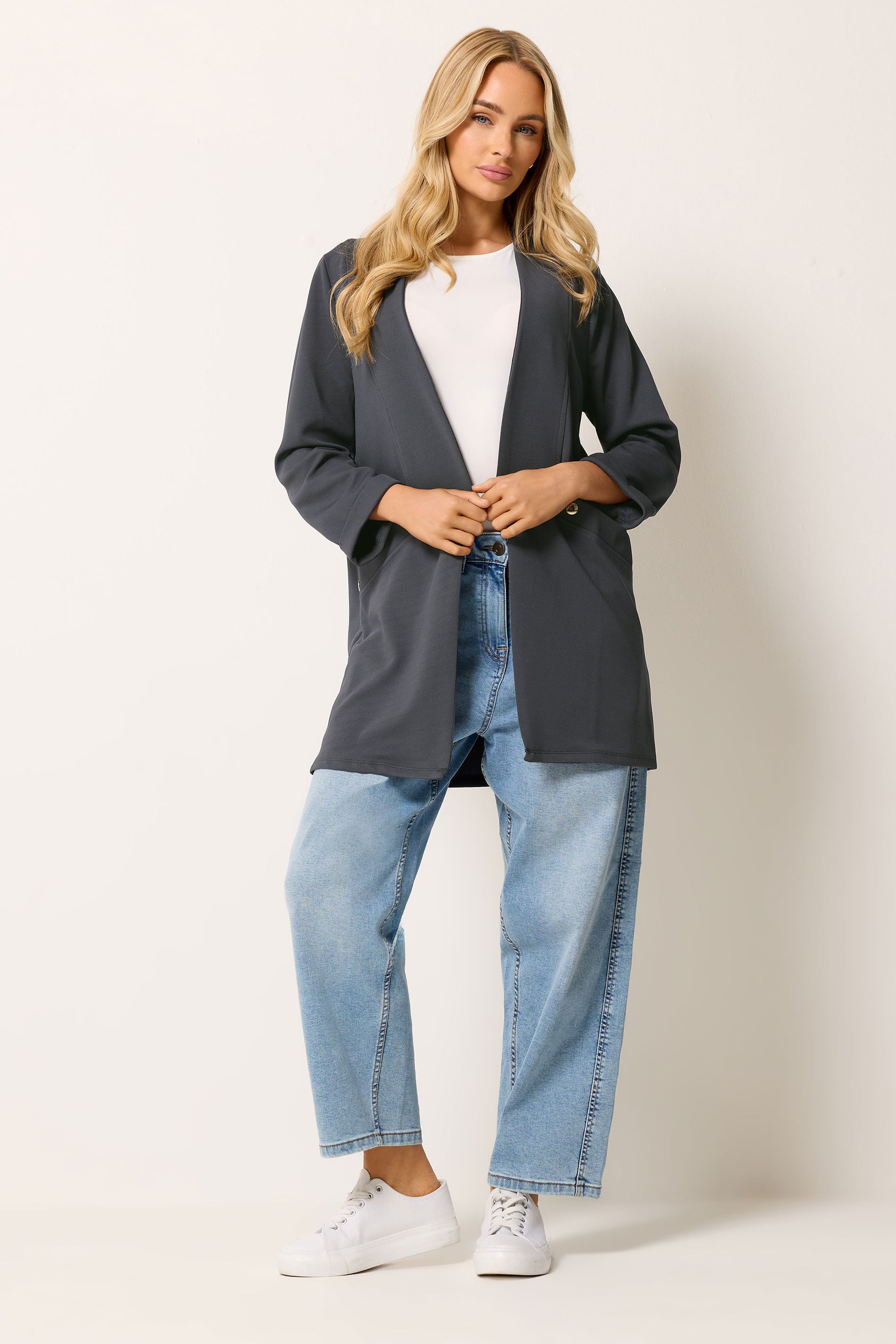 M&Co Black Textured Jersey Jacket | M&Co 1