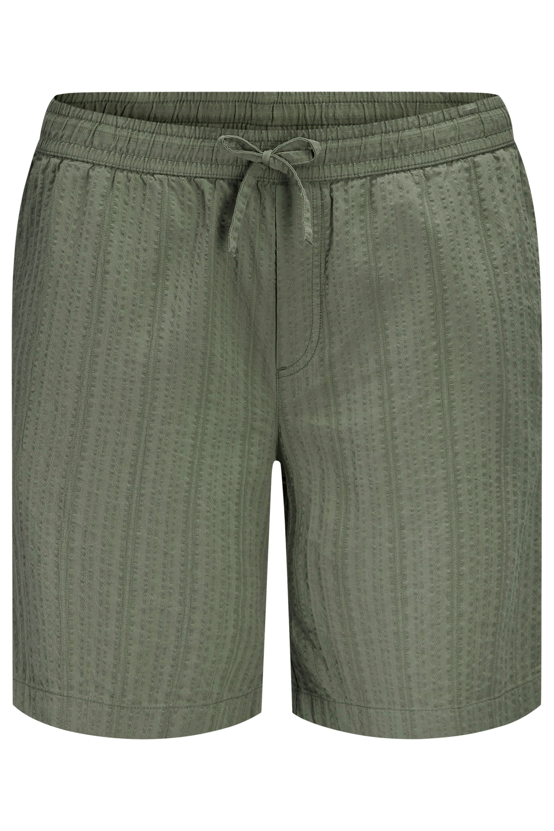 JACK & JONES Big & Tall Vetiver Green Elasticated Waist Shorts | BadRhino 2