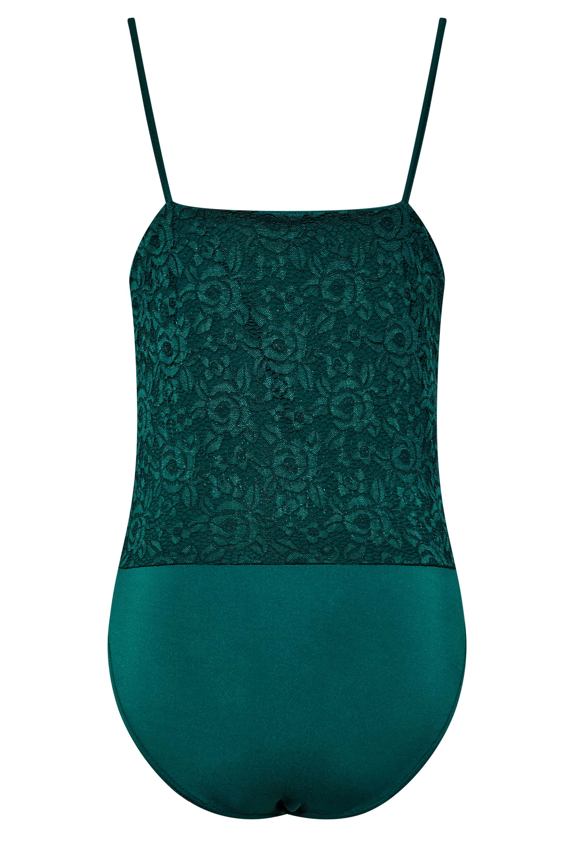 LTS Tall Women's Dark Green Lace Bodysuit | Long Tall Sally