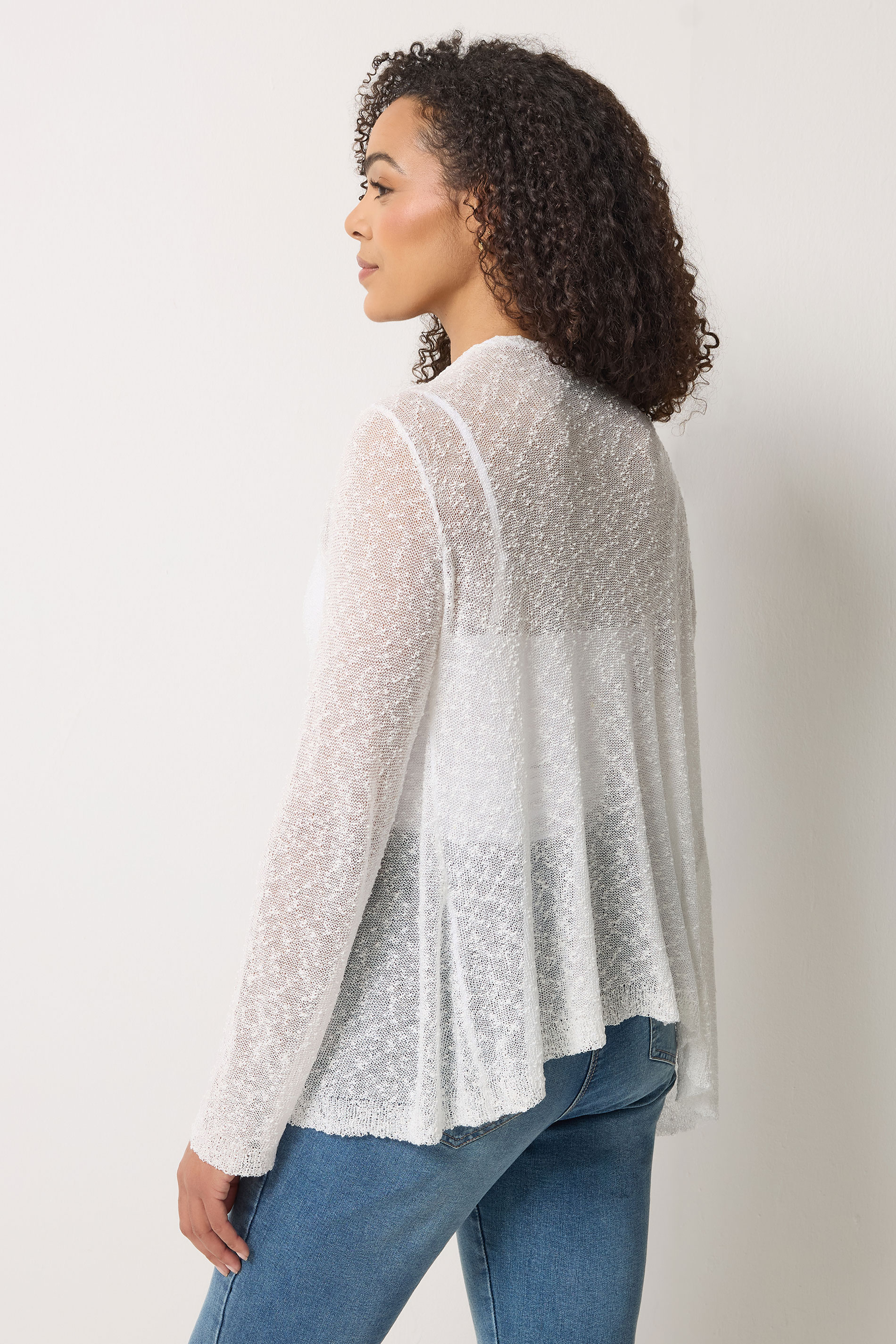 M&Co White Textured Lightweight Cardigan | M&Co 2