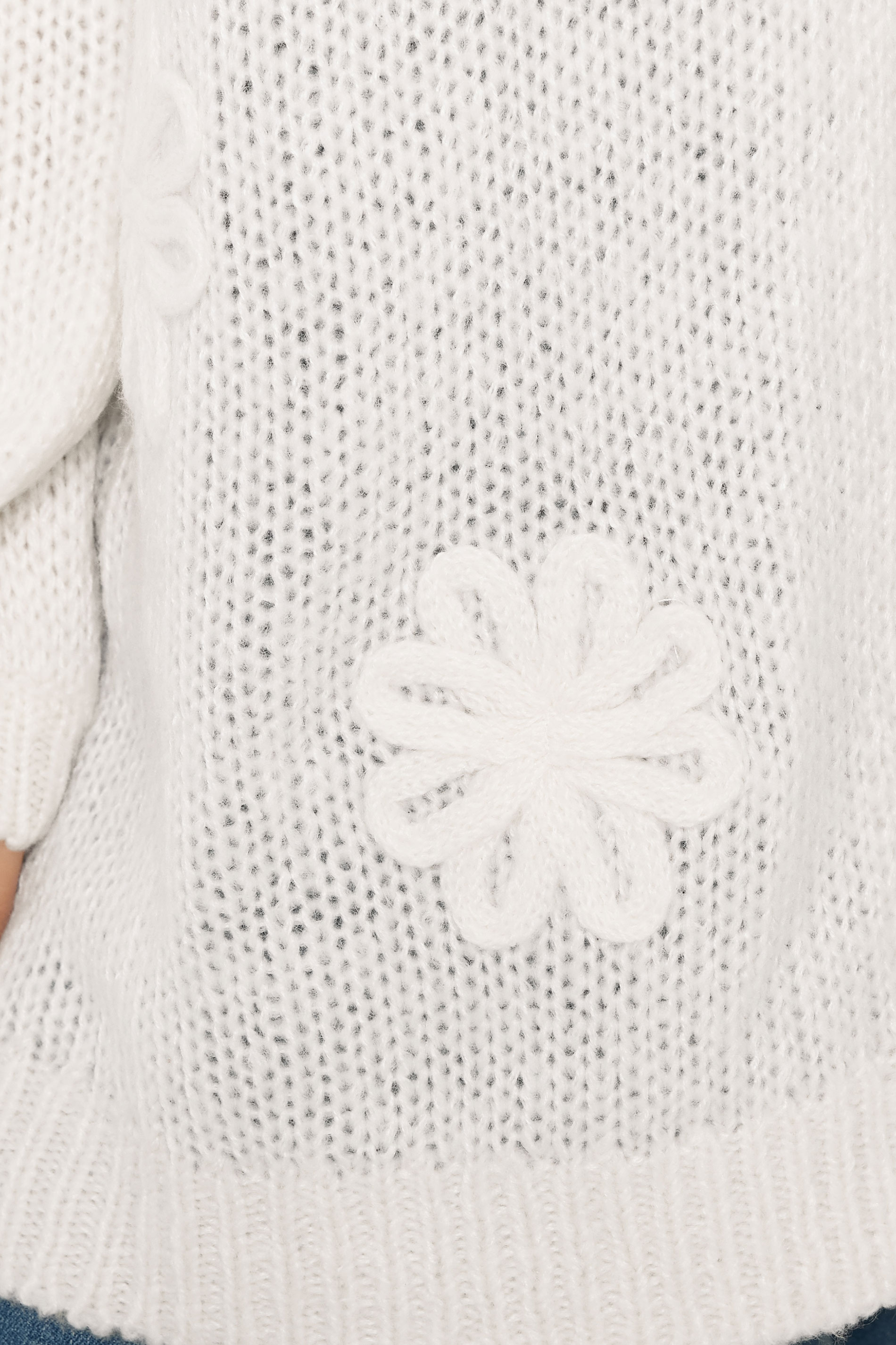M&Co Ivory White Embroidered Flower Cardigan | M&Co 4