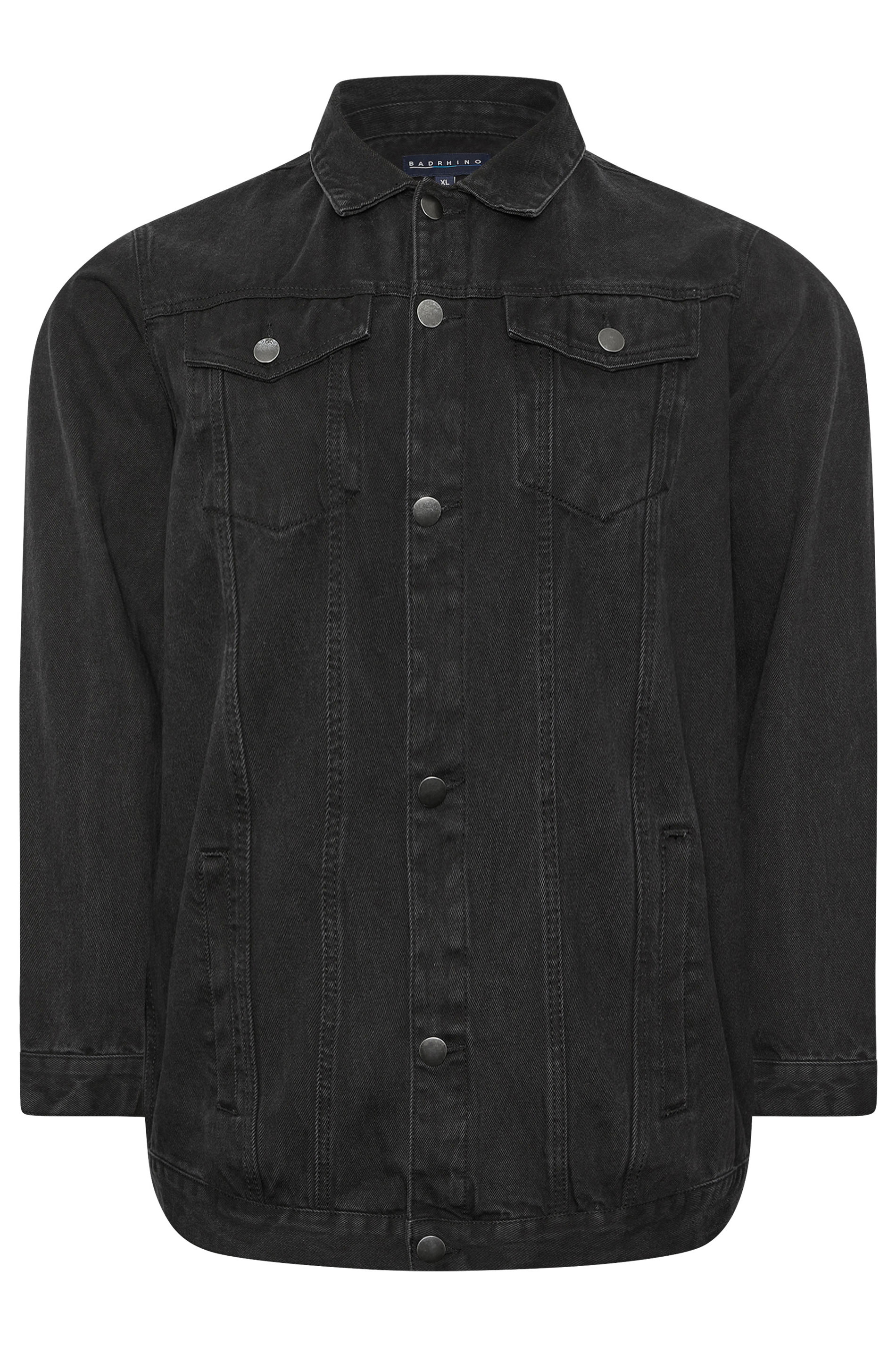 BadRhino Big & Tall Black Denim Jacket | BadRhino 7