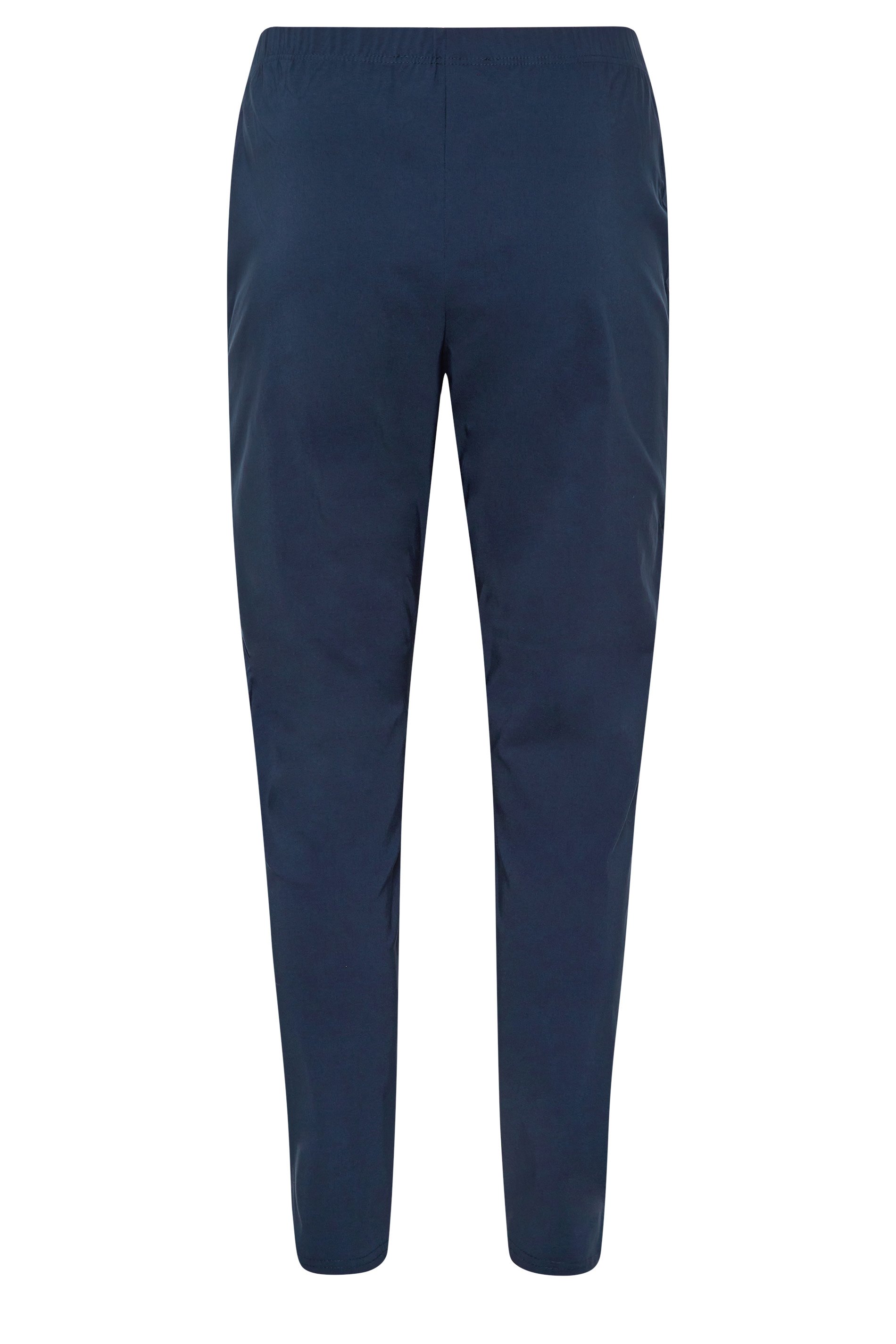 M&Co Denim Blue Stretch Bengaline Trousers | M&Co