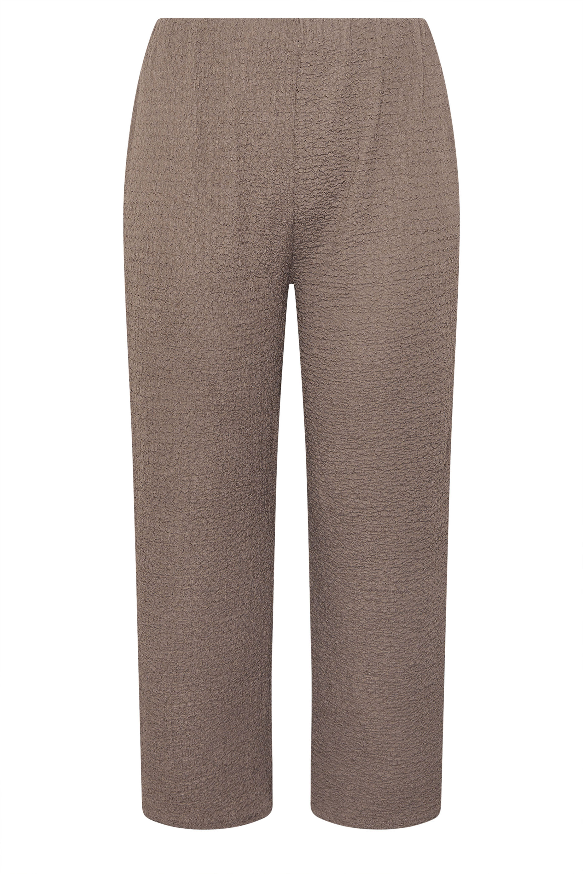 LIMITED COLLECTION Plus Size Brown Textured Trousers | Yours Clothing 6
