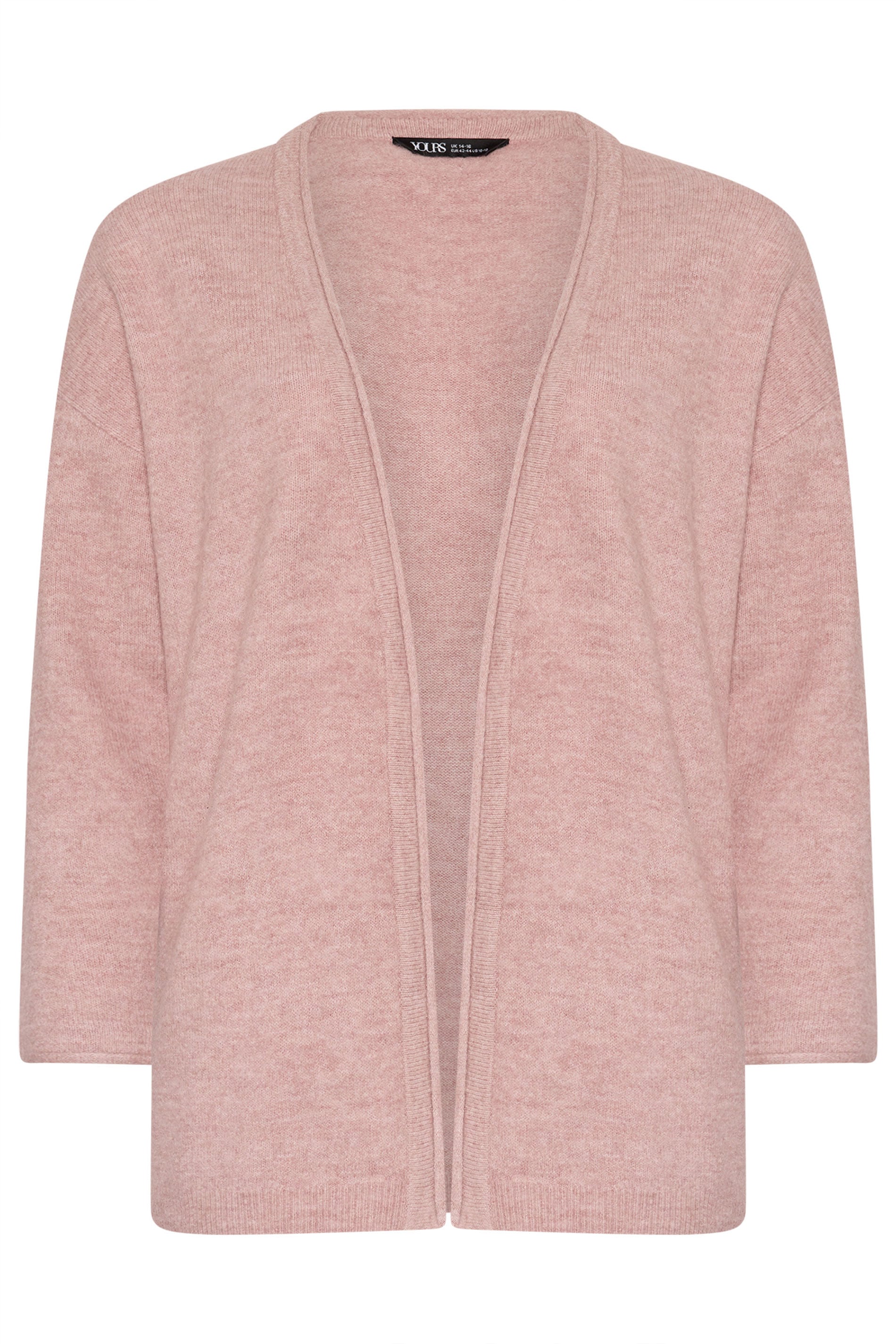 YOURS Plus Size Pink Soft Touch Knitted Cardigan | Yours Clothing 5