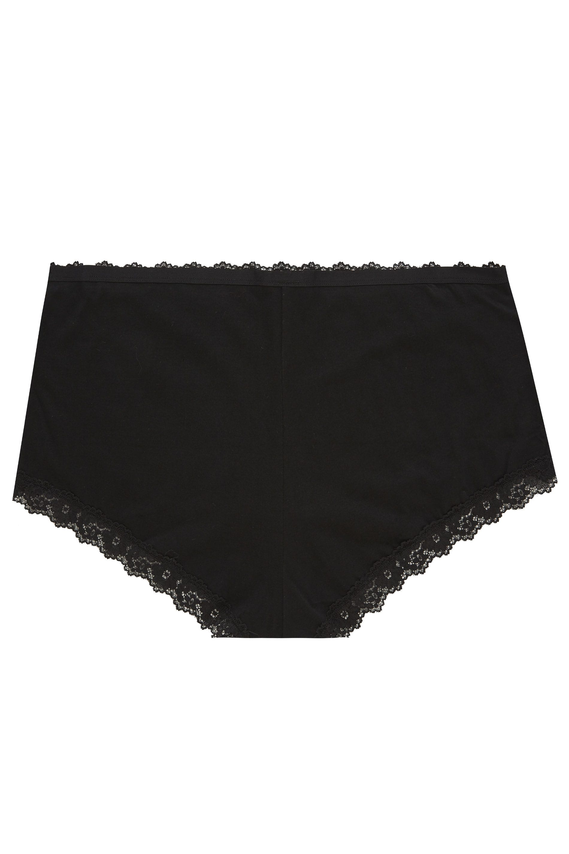 4 PACK Black Lace Trim High Waisted Shorts
