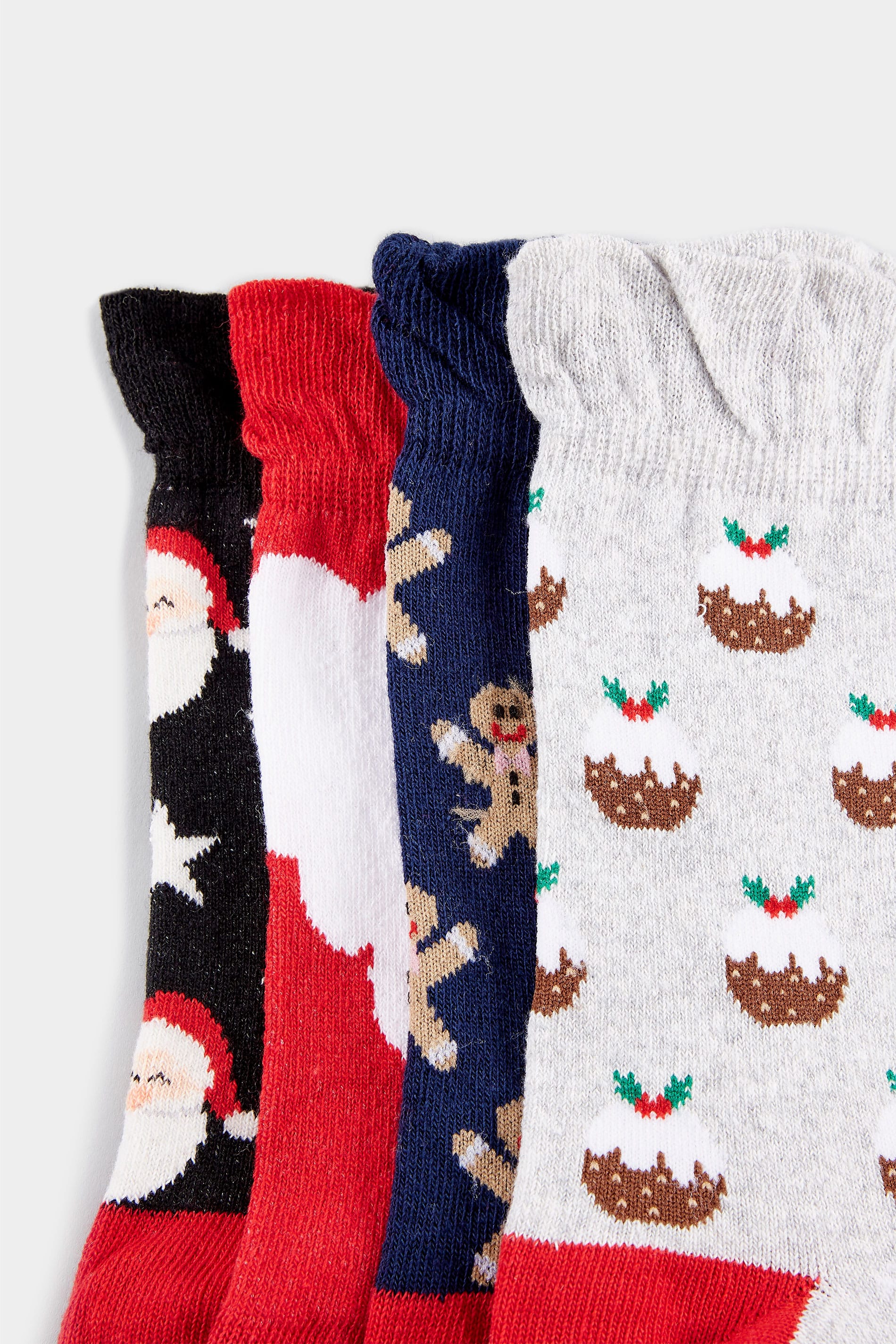 4 PACK Multi Assorted Christmas Socks