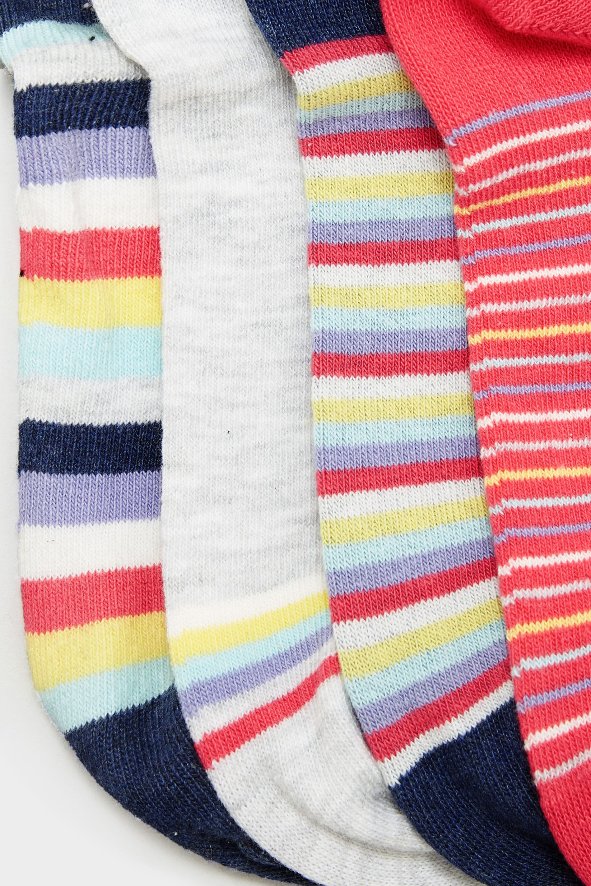 4 Pack Multi Rainbow Trainer Socks Long Tall Sally