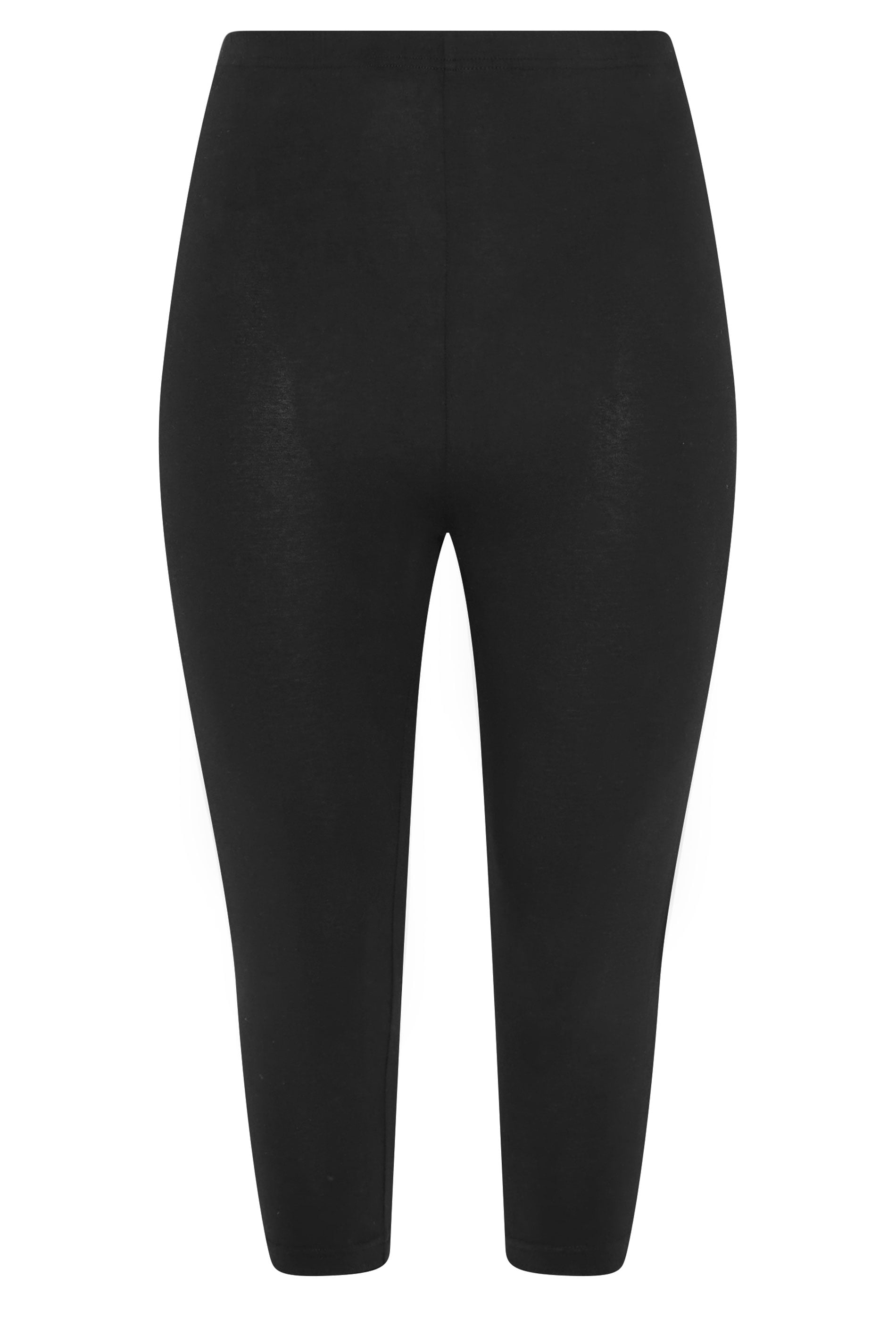 YOURS 2 PACK Plus Size Black Paisley Print Cropped Leggings | Yours Clothing 10